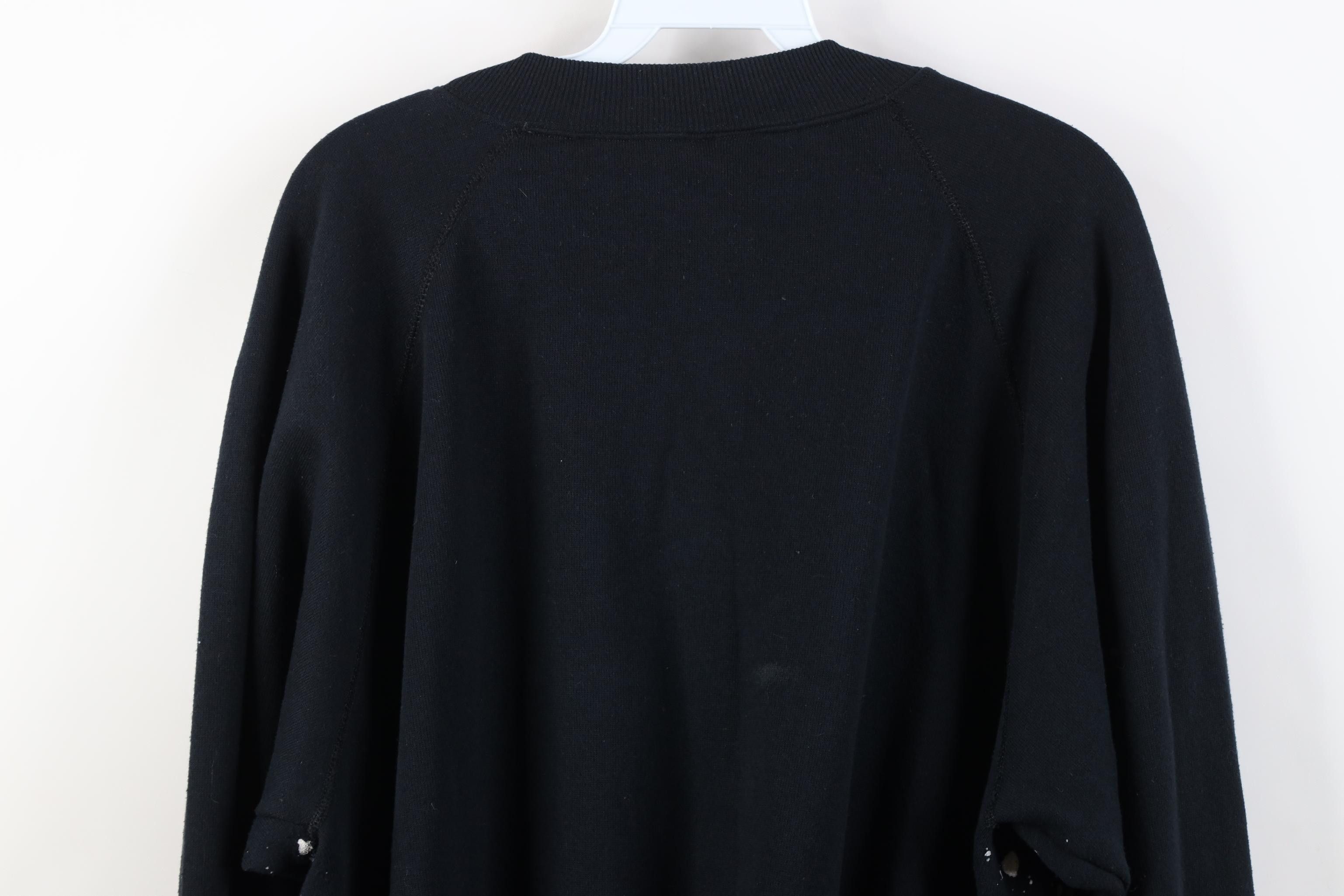 Vintage Vintage 90s Rhinestoned Snow Glitter Glue Sweatshirt USA Size XL / US 12-14 / IT 48-50 - 16 Thumbnail
