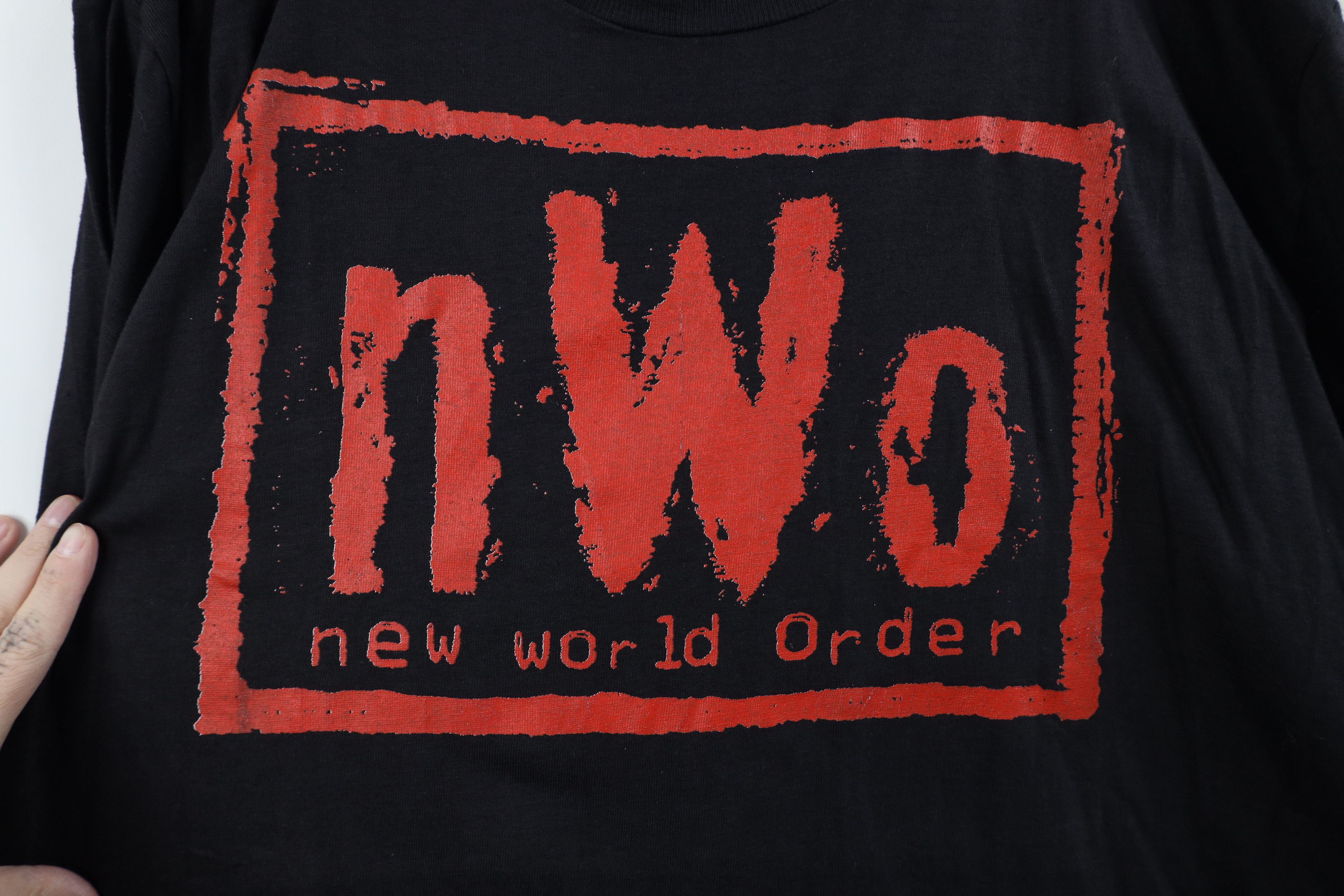 Vintage Vintage 90s New World Order NWO Double Wrestling T-Shirt Size US XL / EU 56 / 4 - 4 Thumbnail