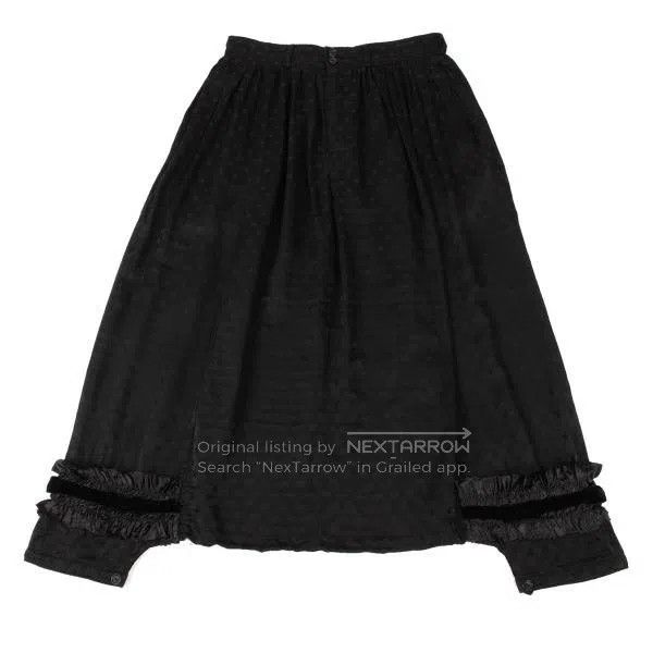 Comme des Garcons Comme des Garcons size M Black Retro Polka Dot Design Hare Size 23" - 2 Thumbnail