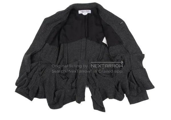 Comme des Garcons Comme Des Garcons Dark Gray Vintage Design Lace Top Size S / US 4 / IT 40 - 4 Thumbnail