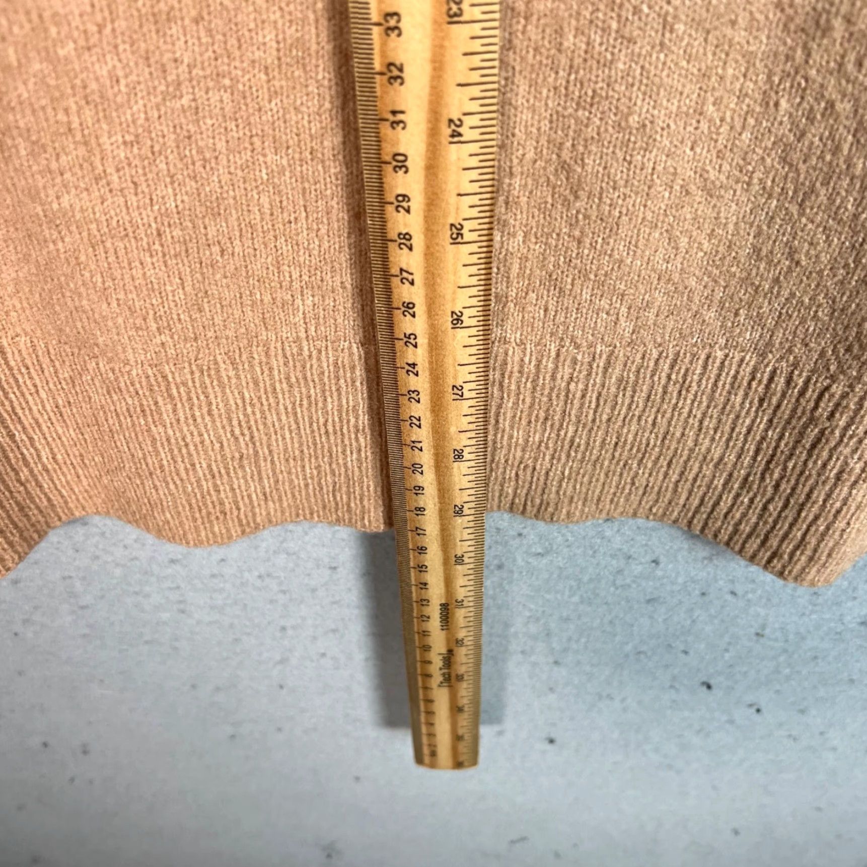 Allsaints VINTAGE Allsaints XS Tan Crewneck Sweater Wool Blend Long Sleeves Soft Knit Pullover Men Size XS / US 0-2 / IT 36-38 - 6 Thumbnail