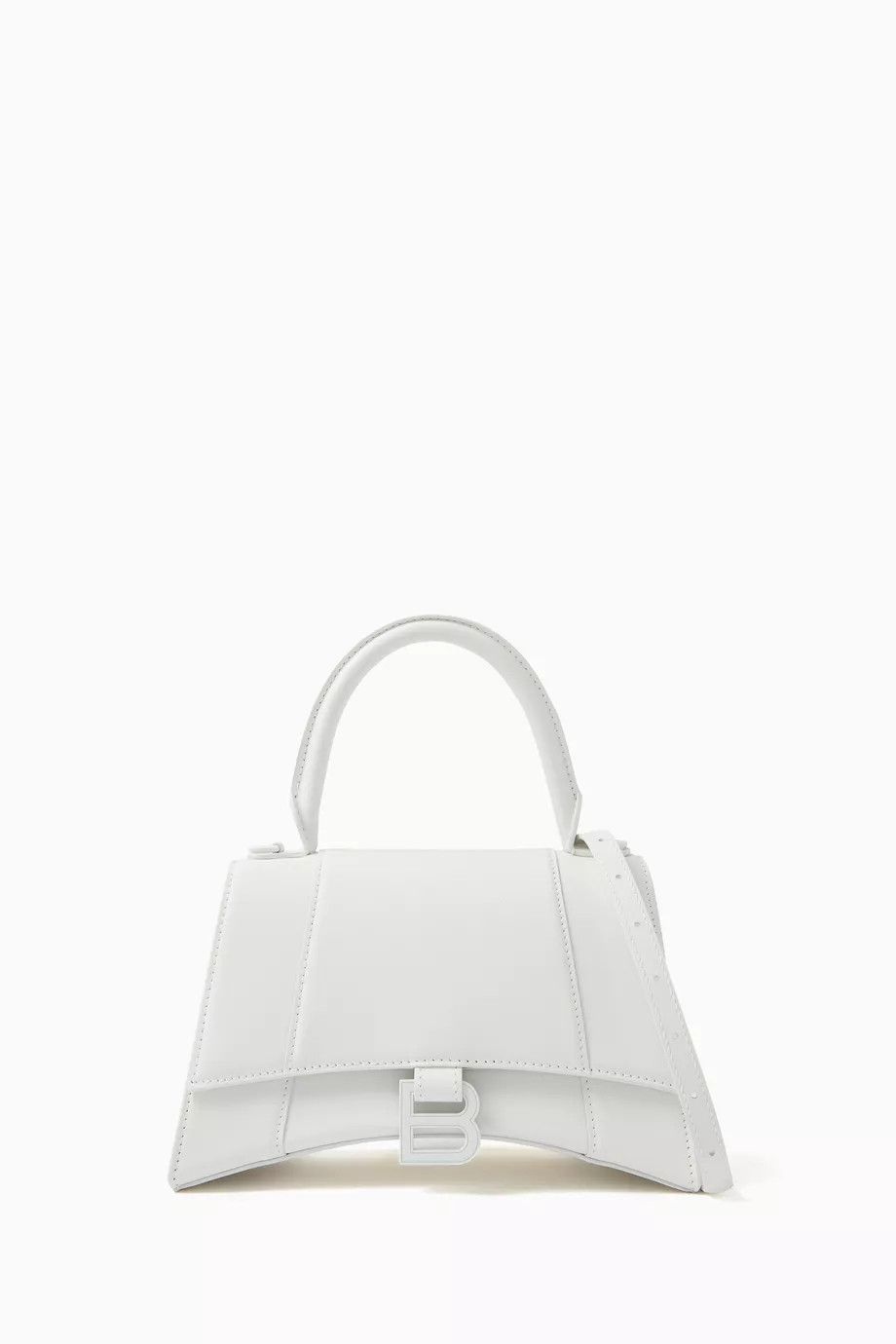 Balenciaga o1mt1gz0125 Size: OS / Hourglass Small Handbag in White Size ONE SIZE - 1 Thumbnail