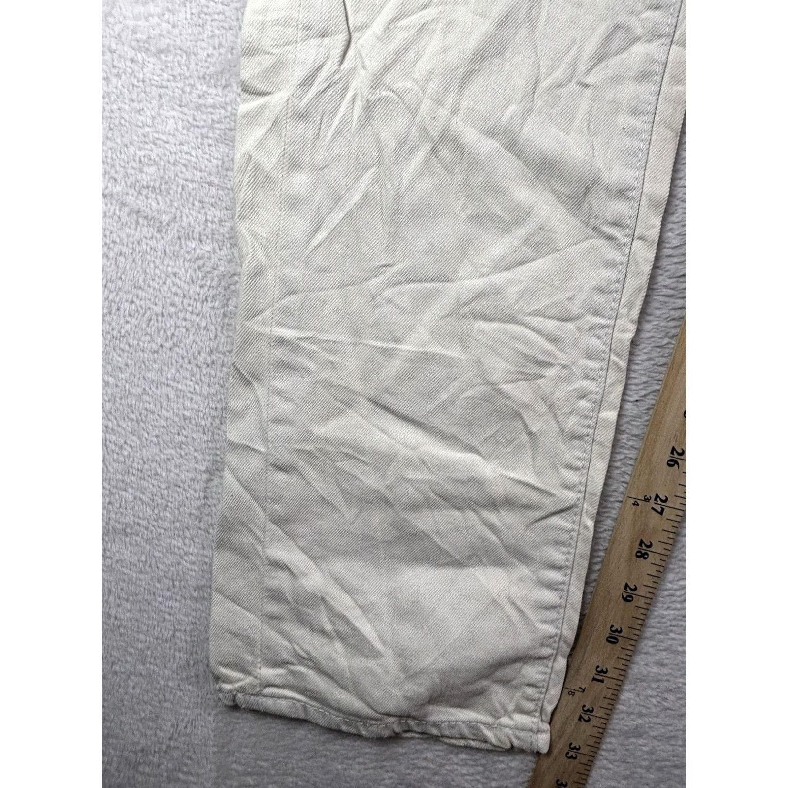 Levi's VINTAGE Levi's 511 Jeans Slim Fit White Denim Mens 34x32 Slim Stretch 5-Pocket USA 90s Size US 34 / EU 50 - 4 Thumbnail