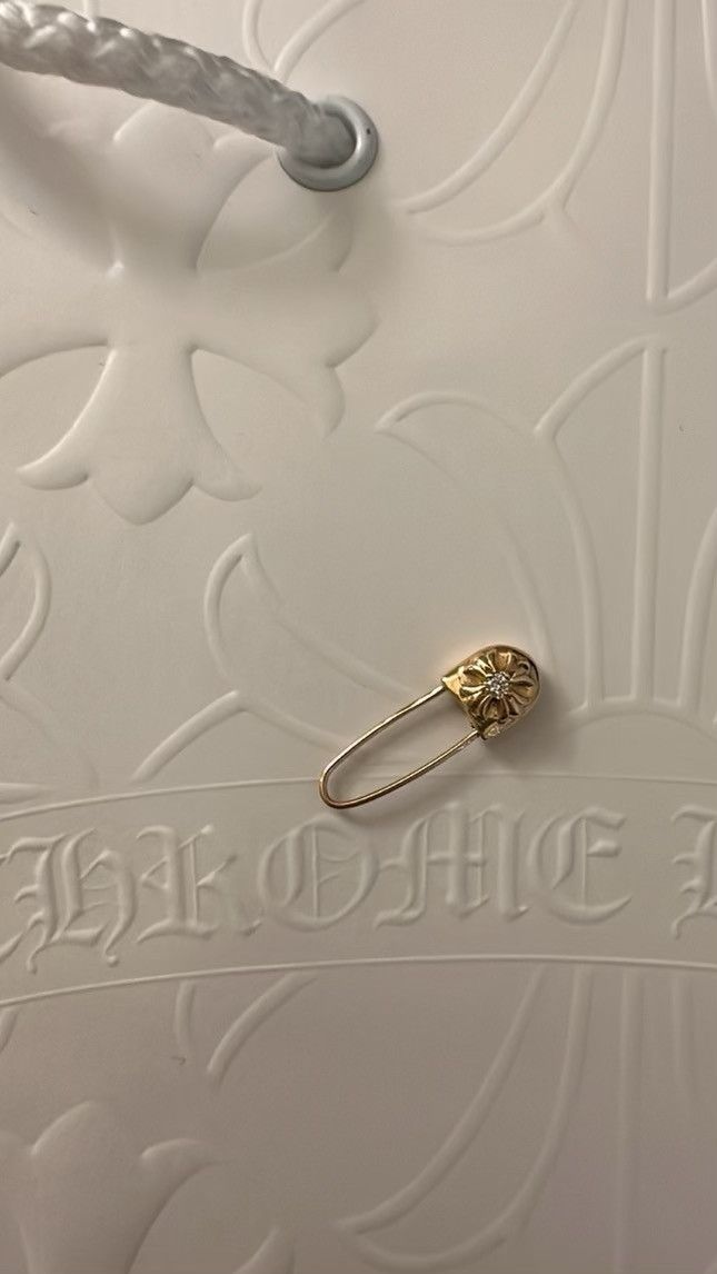 Chrome Hearts 22K Gold Safety Pin Clip - SHENGLI ROAD MARKET