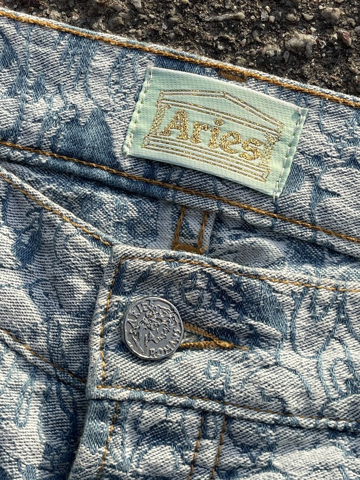 Aries Aries Acid Cartoon print denim jeans blue Size US 32 / EU 48 - 14 Thumbnail