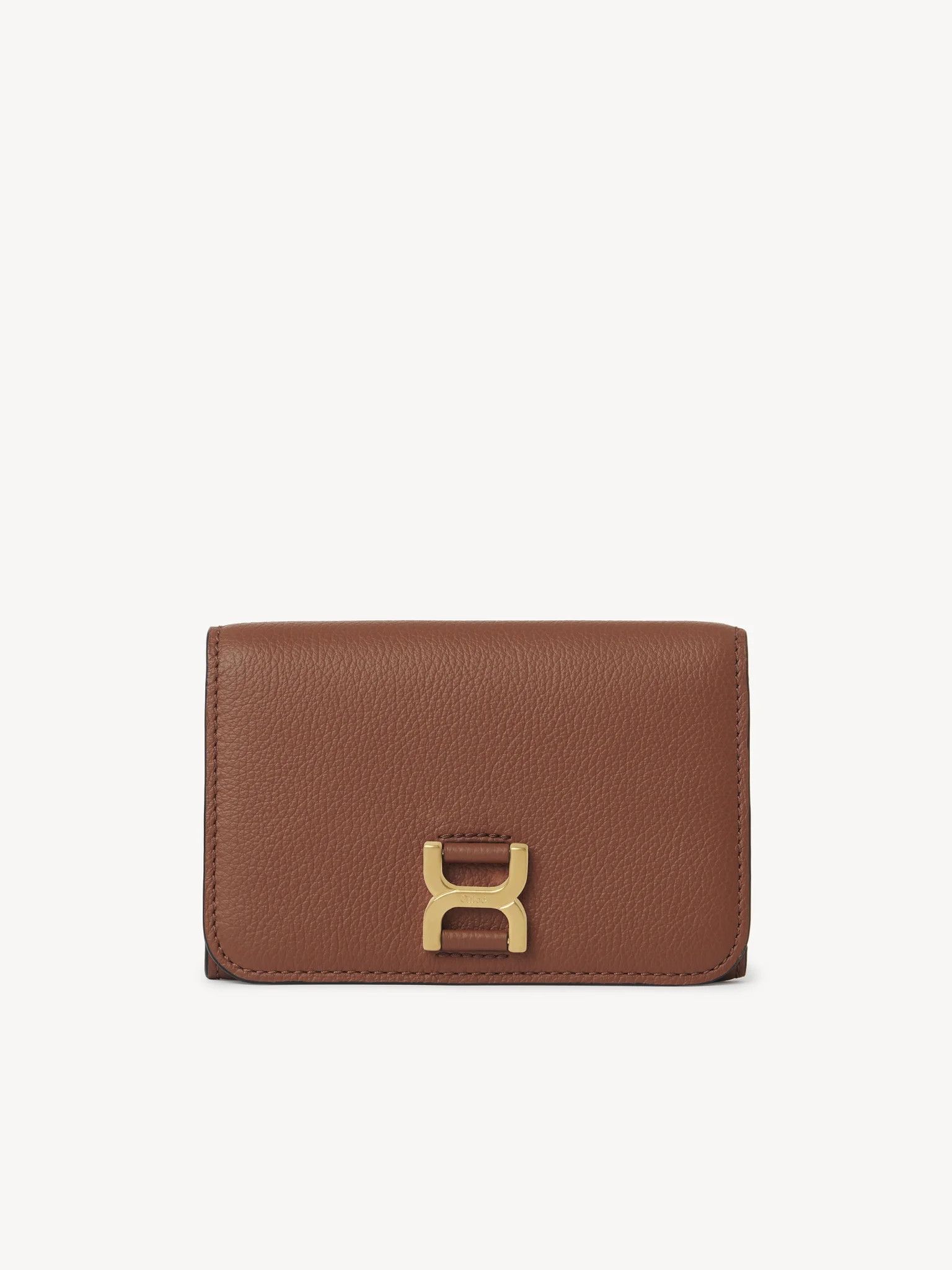 Chloe oc11z0625 Size: OS / Marcie Compact Wallet in Brown Size ONE SIZE - 1 Thumbnail