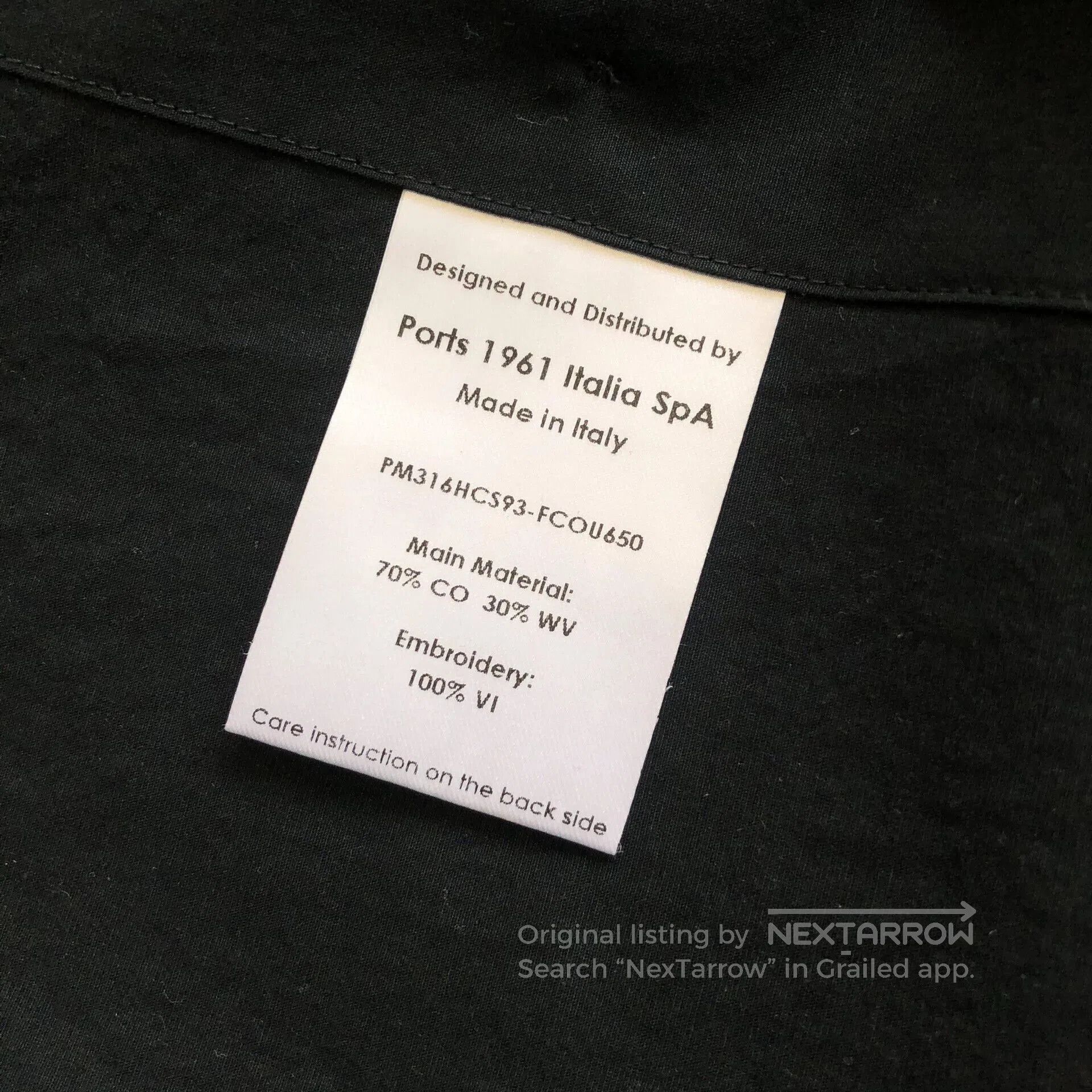 Ports 1961 PORTS 1961 Men's Short Sleeve Shirt. Size US M / EU 48-50 / 2 - 9 Thumbnail