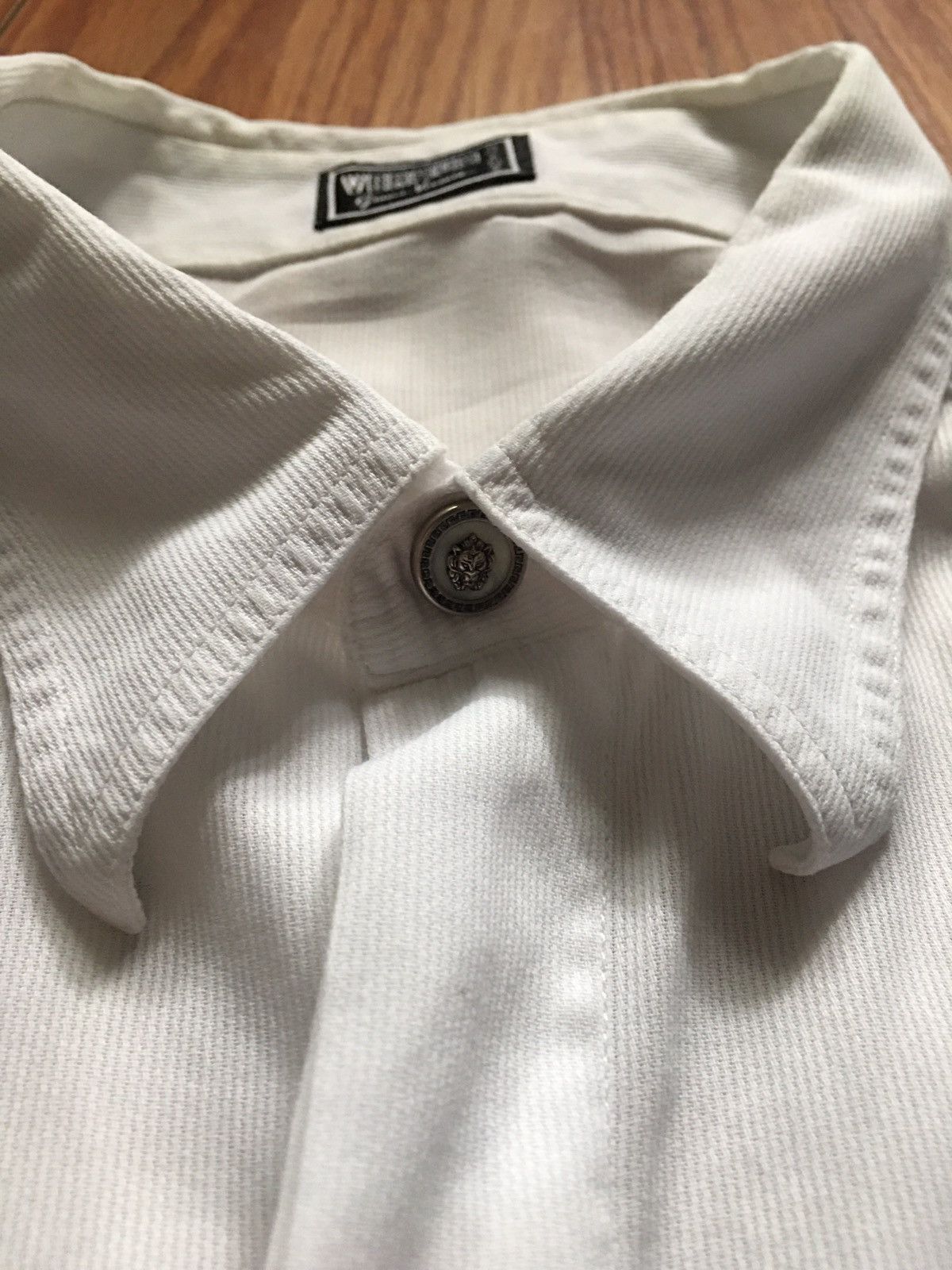 Versace VERSUS Gianni Versace White Italy Luxury Shirt Size 36/50 Size US L / EU 52-54 / 3 - 5 Thumbnail