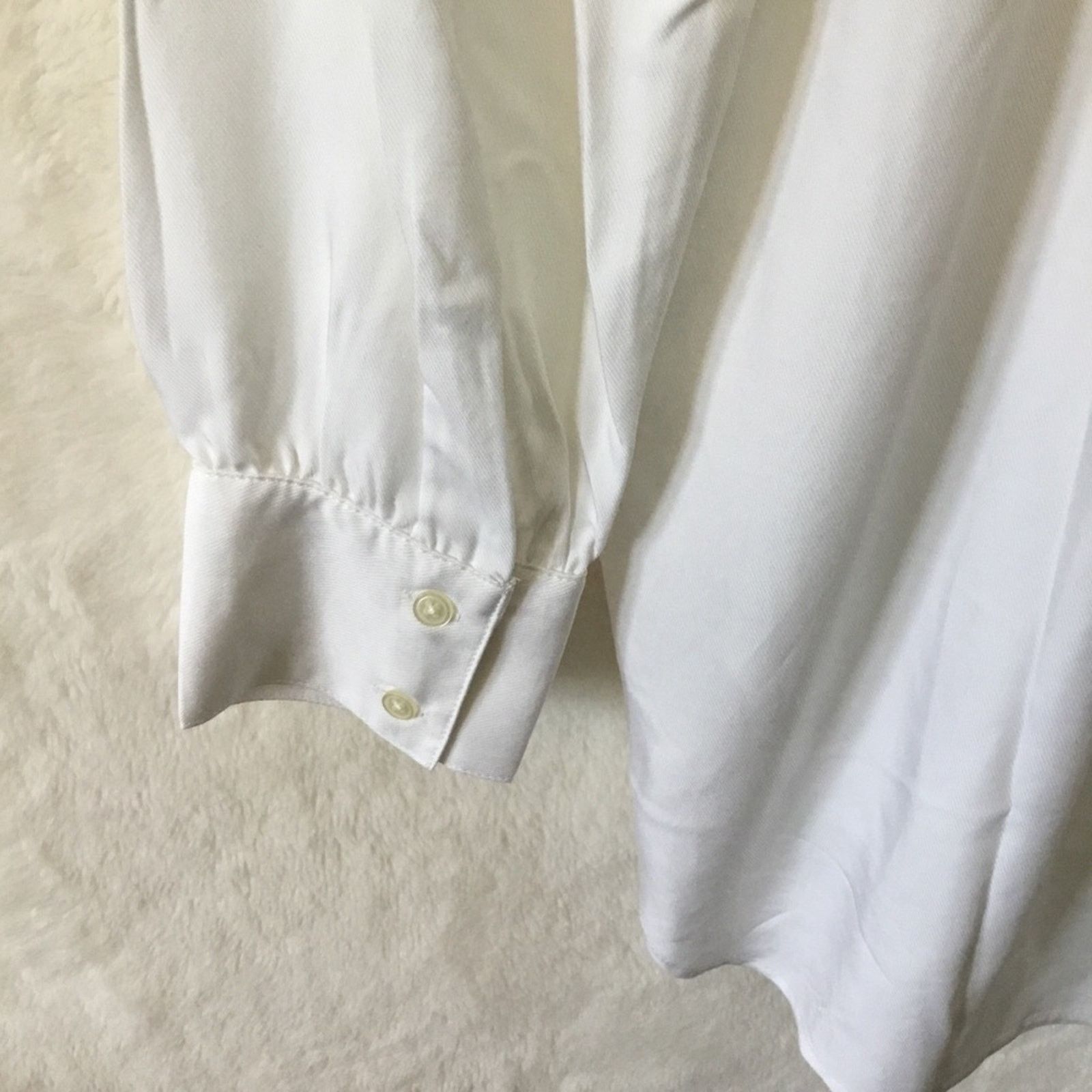 Loft Loft White Split Neck Tunic Blouse with Pintuck Details Size S / US 4 / IT 40 - 9 Thumbnail