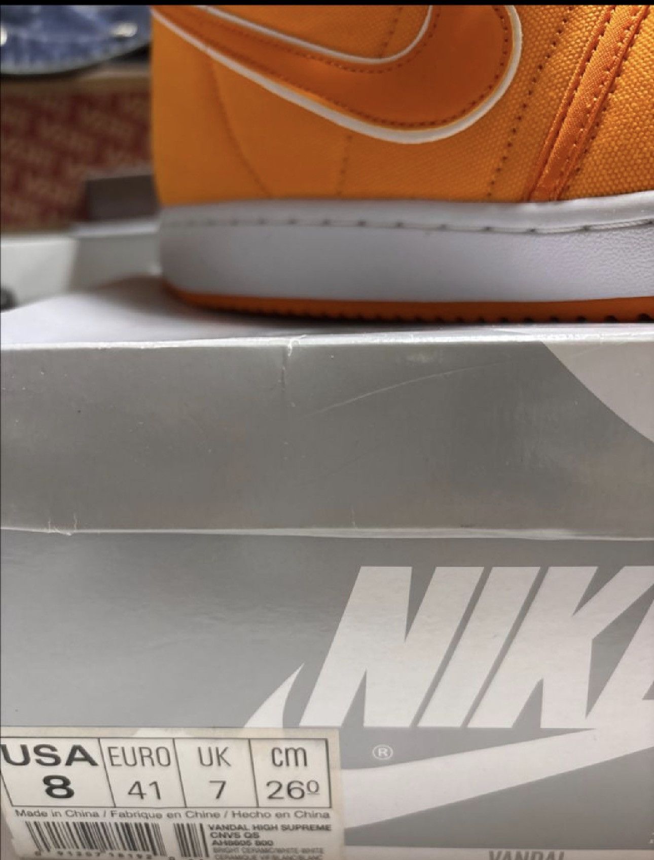 Nike Nike Vandal High Supreme Orange Canvas Doc Brown Size US 8 / EU 41 - 8 Thumbnail