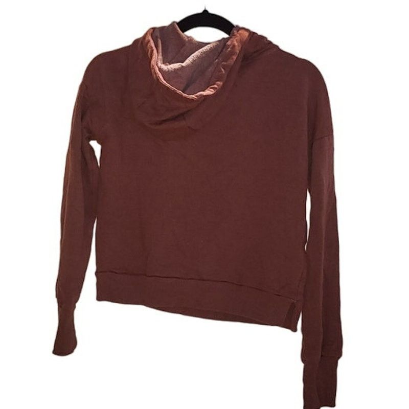 Other 90 Degrees by Reflex Stonewashed Cropped Hoodie Sweater XS Size XS / US 0-2 / IT 36-38 - 2 Thumbnail