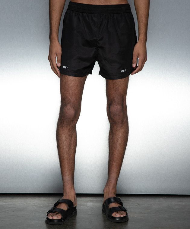 Off-White o1s22i1n1124 Surfer Sea Bermuda Short in Black Size US 34 / EU 50 - 2 Thumbnail