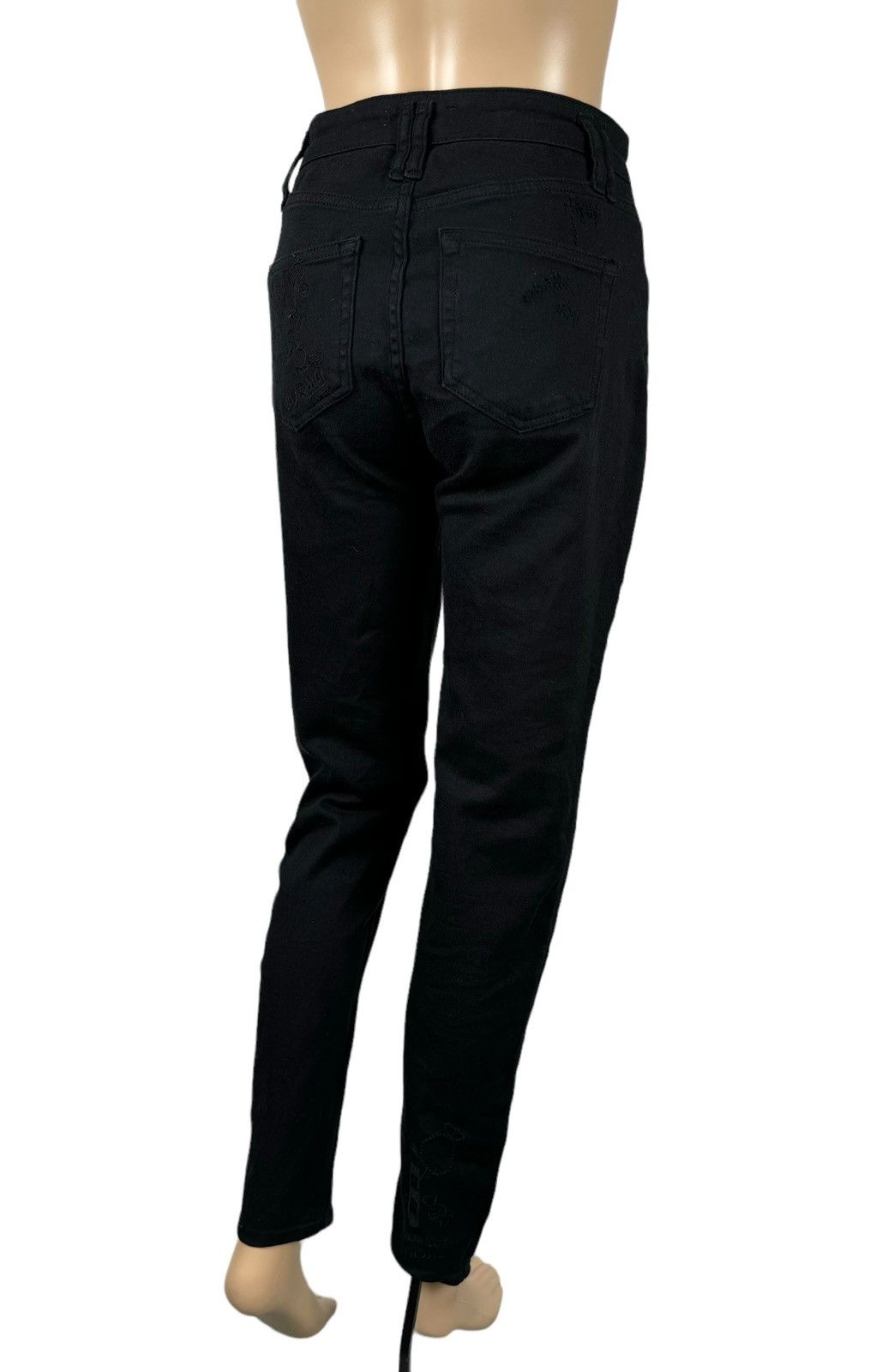 Designer Max&Moi Black Jeans Embroidered Sweet Collection size 38 Size 26" / US 2 / IT 38 - 12 Thumbnail