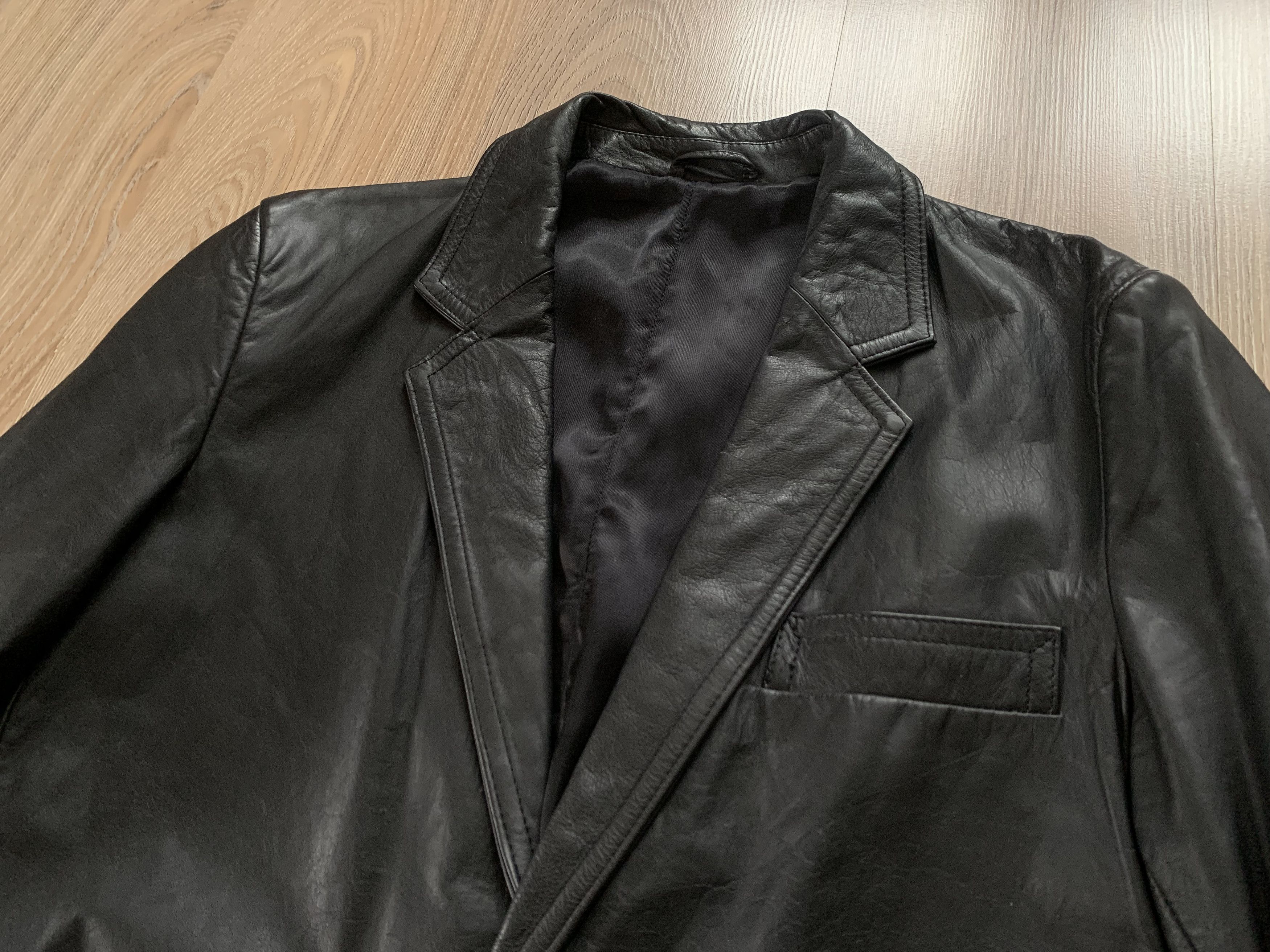 Other Vintage Black Real Leather Jacket Size US M / EU 48-50 / 2 - 5 Thumbnail