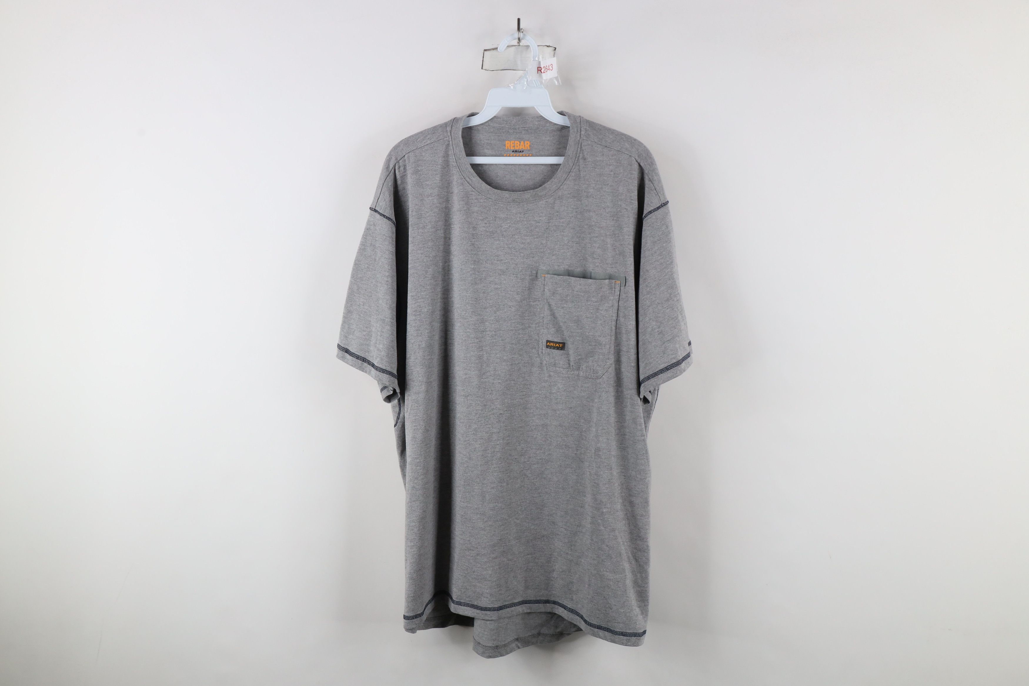 Ariat × Vintage Ariat Rebar Heavyweight Workwear Pocket T-Shirt Gray Size US XXL / EU 58 / 5 - 1 Thumbnail