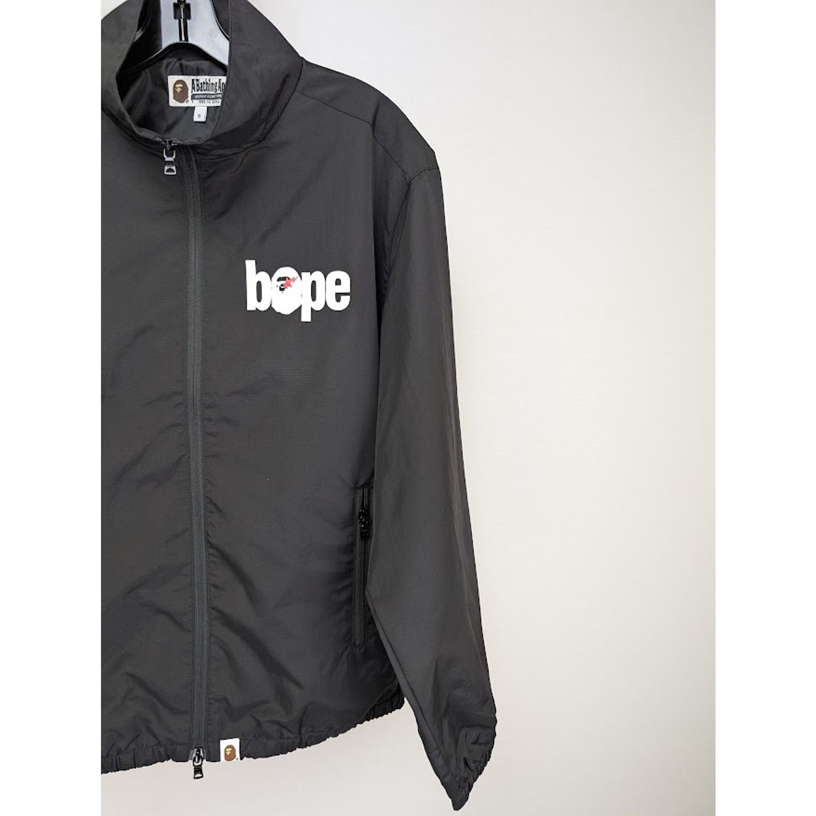 Bape o1rshd1 Logo Windbreaker Jacket in Black Size US L / EU 52-54 / 3 - 4 Thumbnail
