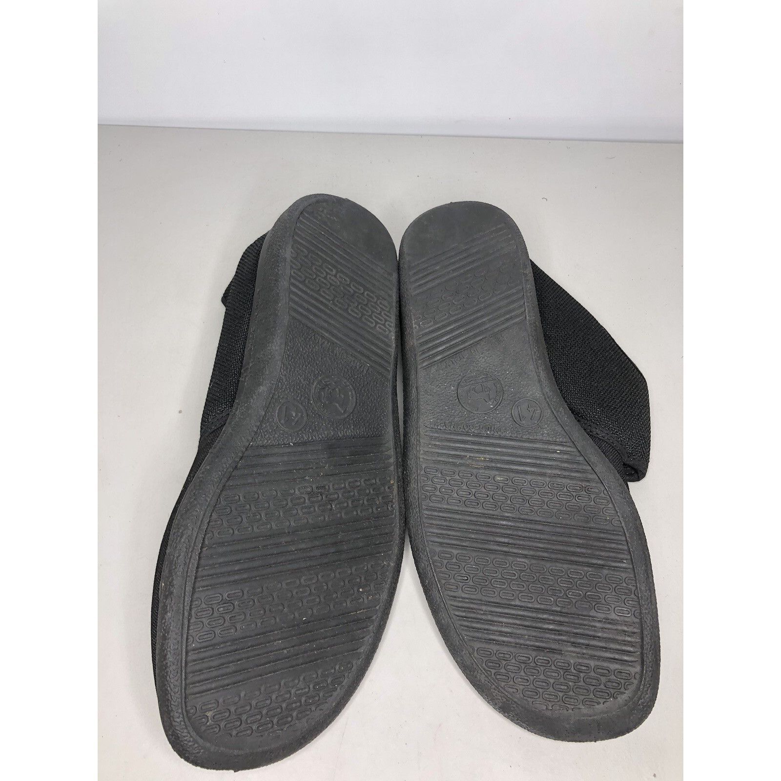 NADA Napa Flex Black Fabric Textile Comfort Flat Strap Shoes Wome Size US 10.5 / IT 40.5 - 6 Thumbnail