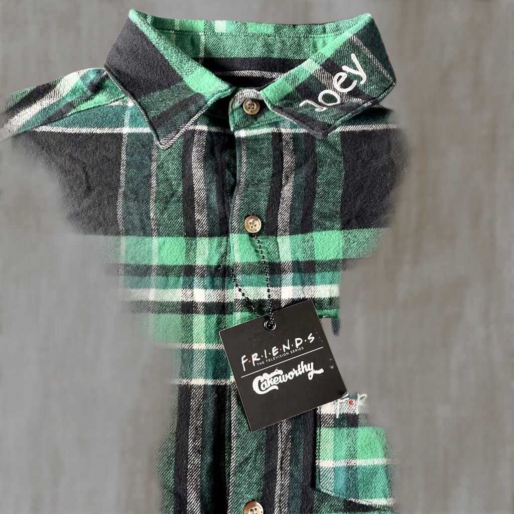 Vintage VINTAGE Friends Cakeworthy Shirt Mens S Green Plaid 90s Button-Up NWT Size US S / EU 44-46 / 1 - 1 Thumbnail