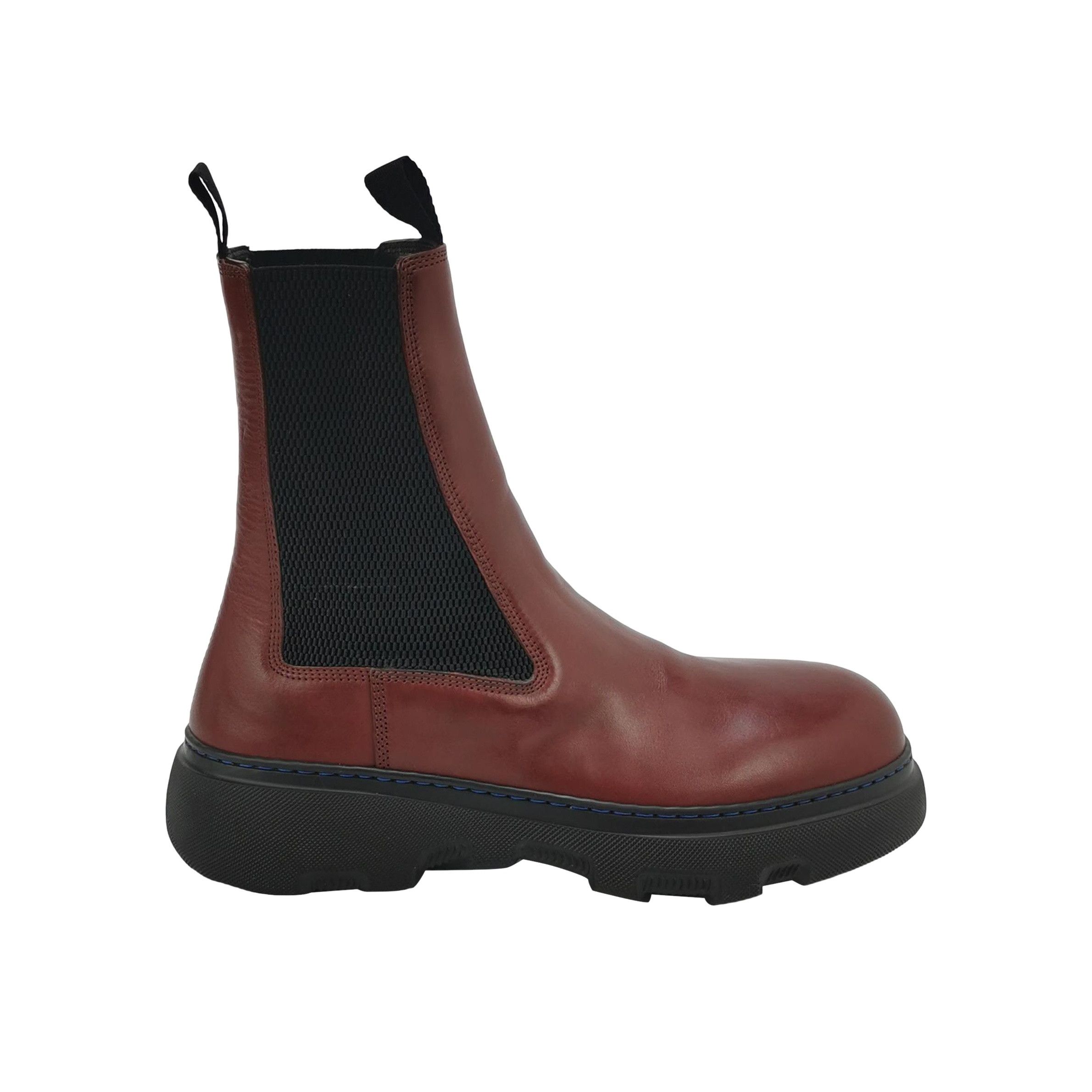 Burberry Burberry Burgundy Leather Creeper Boots Size 42 Size US 9 / EU 42 - 1 Thumbnail