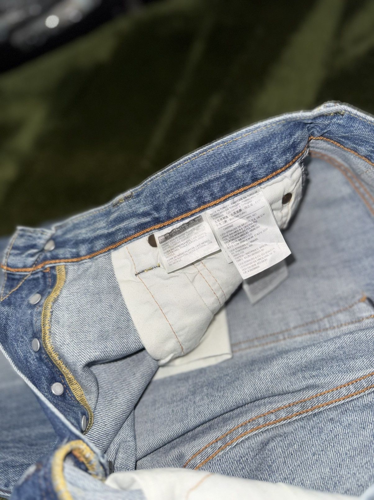 Levi's [W32/L32] Levi’s 501 Leather Label Denim Pants Light Indigo Size US 32 / EU 48 - 4 Thumbnail