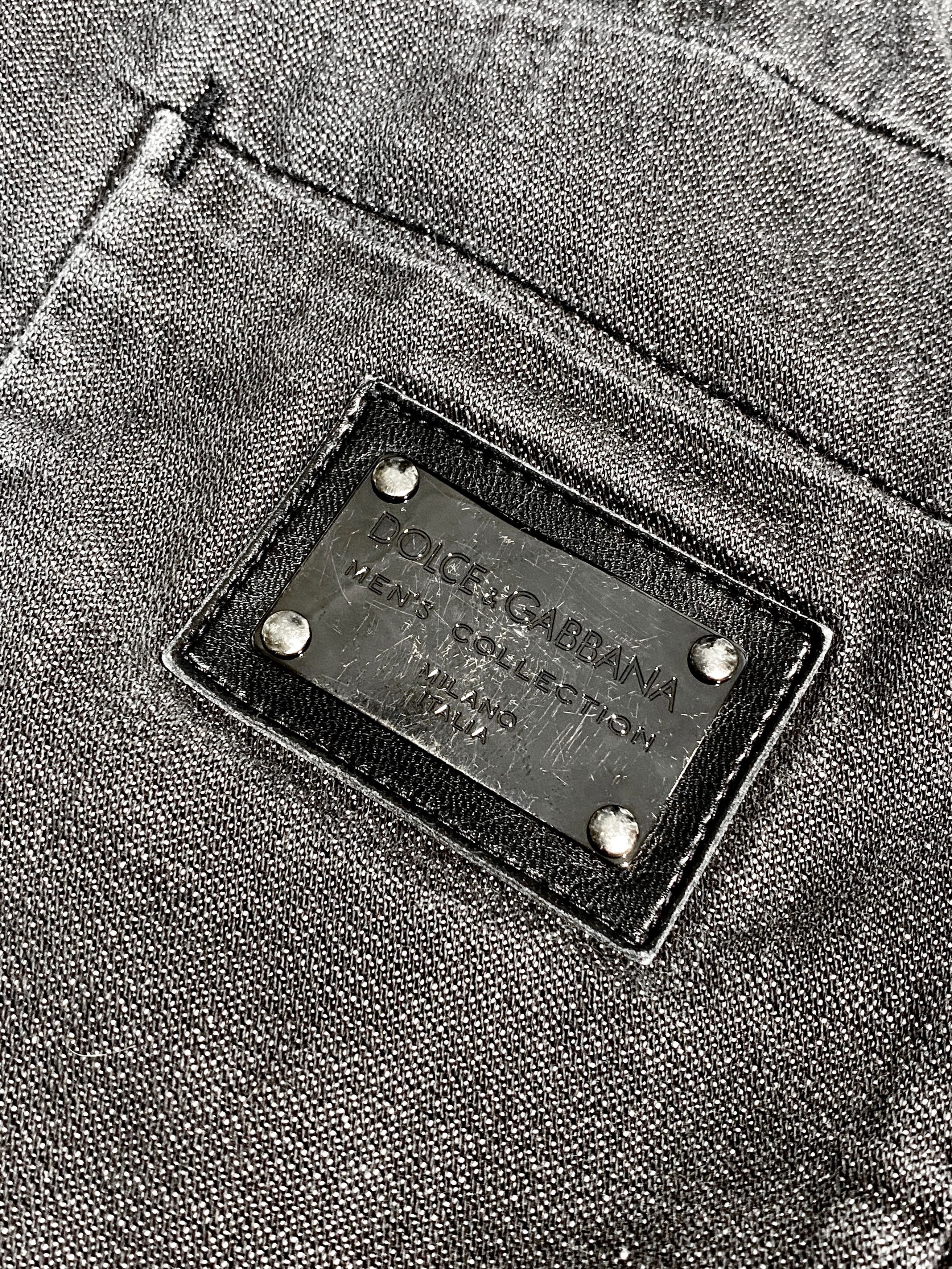 Dolce & Gabbana Dolce & Gabbana DG Logo Denim Washed Classic Straight Jeans Size US 32 / EU 48 - 7 Thumbnail