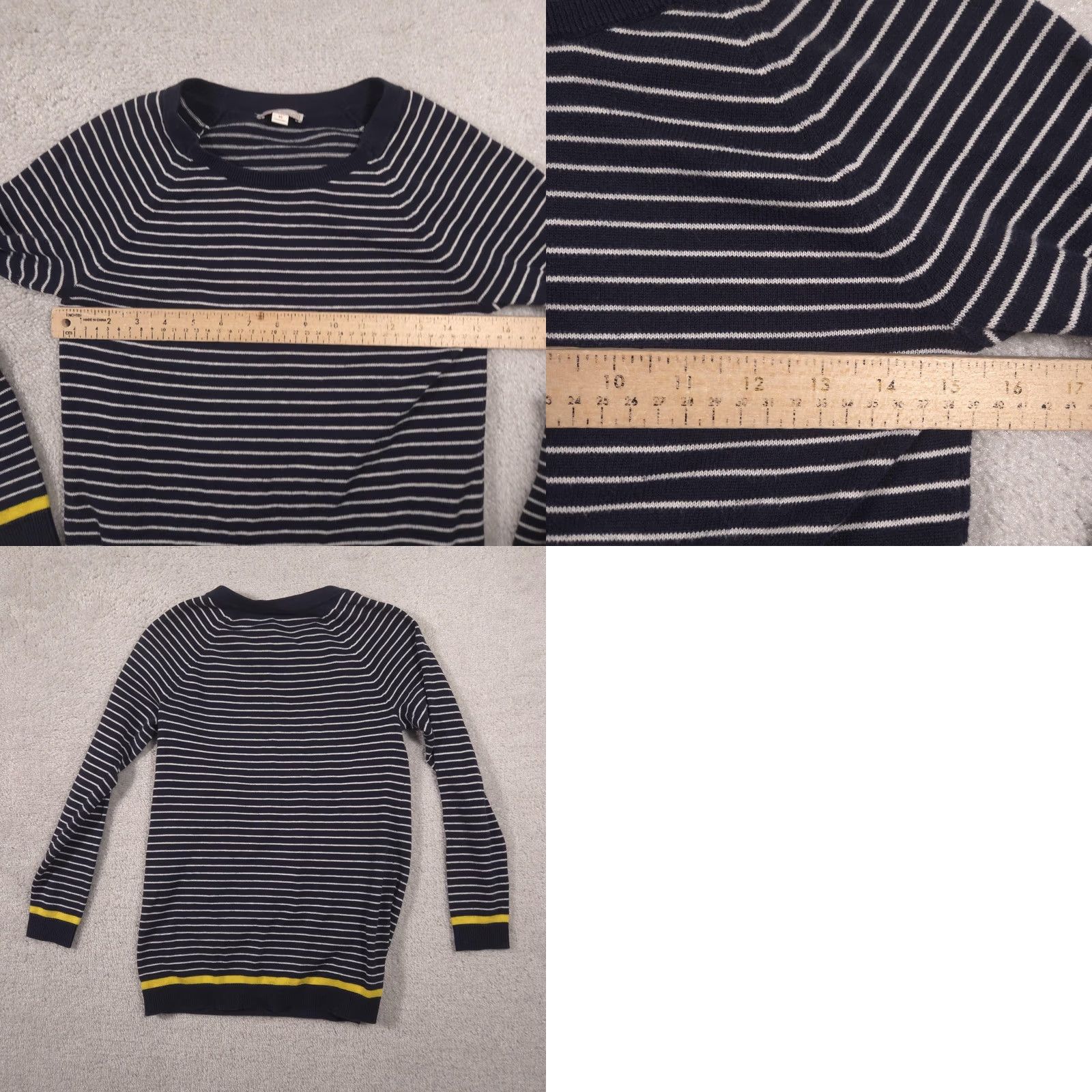 Vintage VINTAGE GapMaternity Sweater Womens XS Blue Stripe Crew Neck Knit Maternity Pullover Size XS / US 0-2 / IT 36-38 - 8 Thumbnail