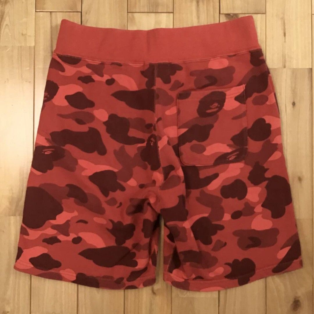 Bape BAPE Sweat shorts Red camo a bathing ape ★size M Size US 32 / EU 48 - 2 Thumbnail