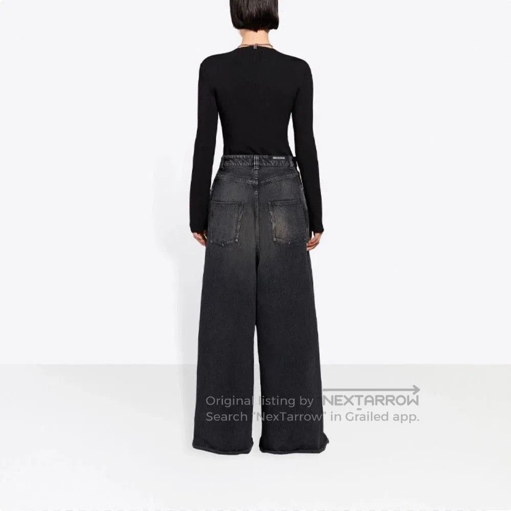 Balenciaga Balenciaga Wide-Leg Washed Jeans. Size 29" - 4 Thumbnail
