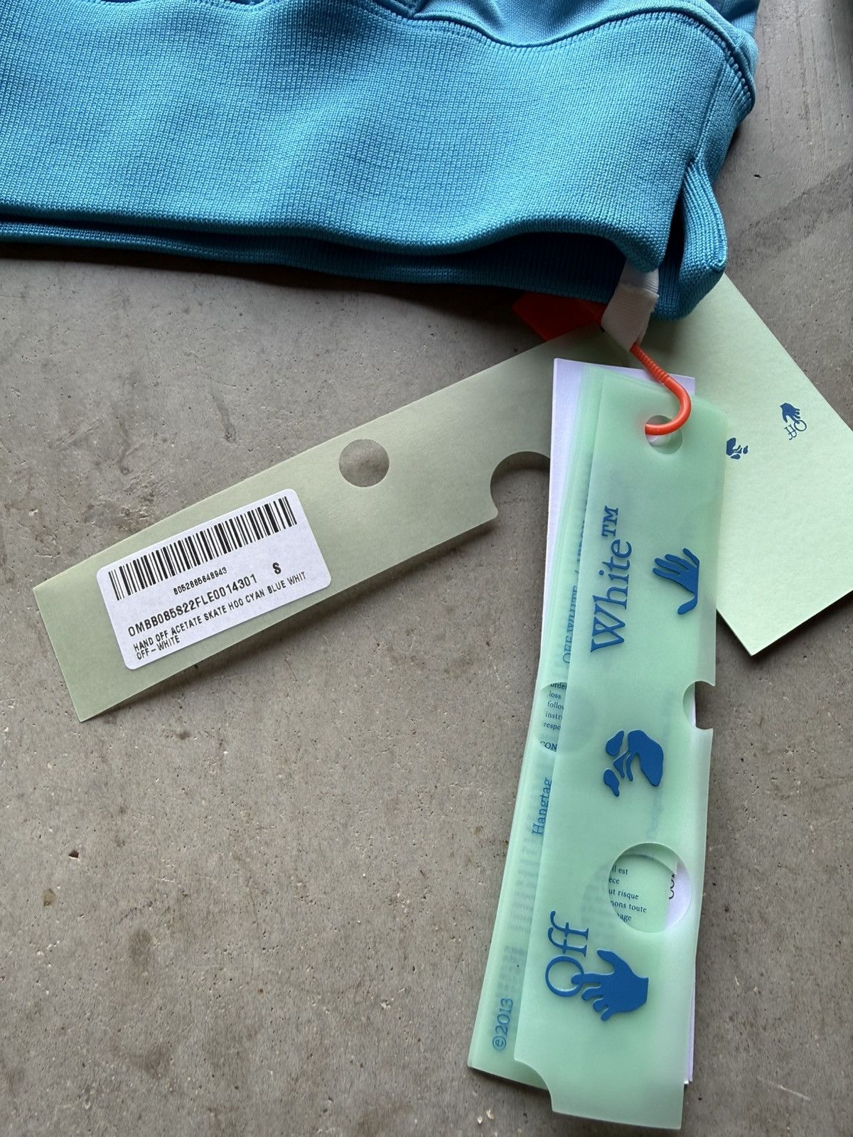 Off-White Off-White Hand Logo Hoodie Blue Size US S / EU 44-46 / 1 - 7 Thumbnail