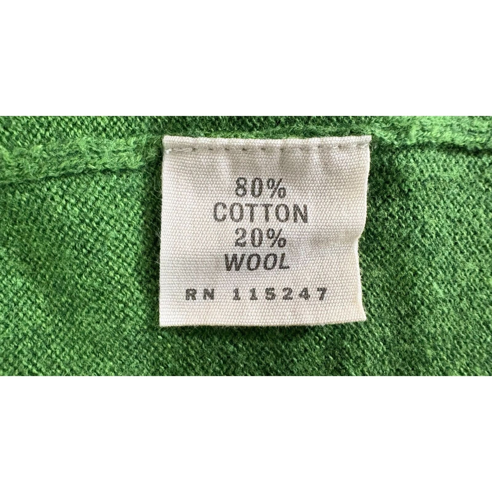 Ruehl No. 925 RUEHL No.925 Cotton Wool Blend Sweater Sz S green NWOT embro Size US S / EU 44-46 / 1 - 3 Thumbnail