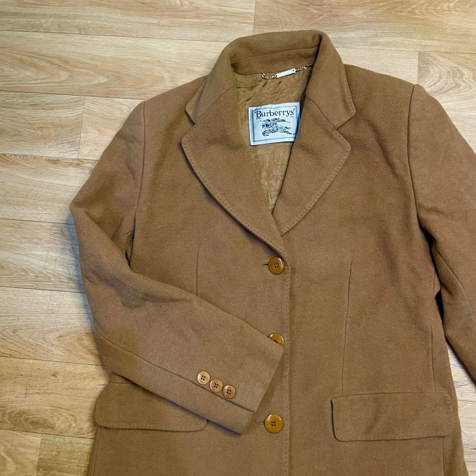 Burberry Vintage Burberry WINTER TRENCH coat VIRGIN wool CASHMERE Size S / US 4 / IT 40 - 1 Thumbnail