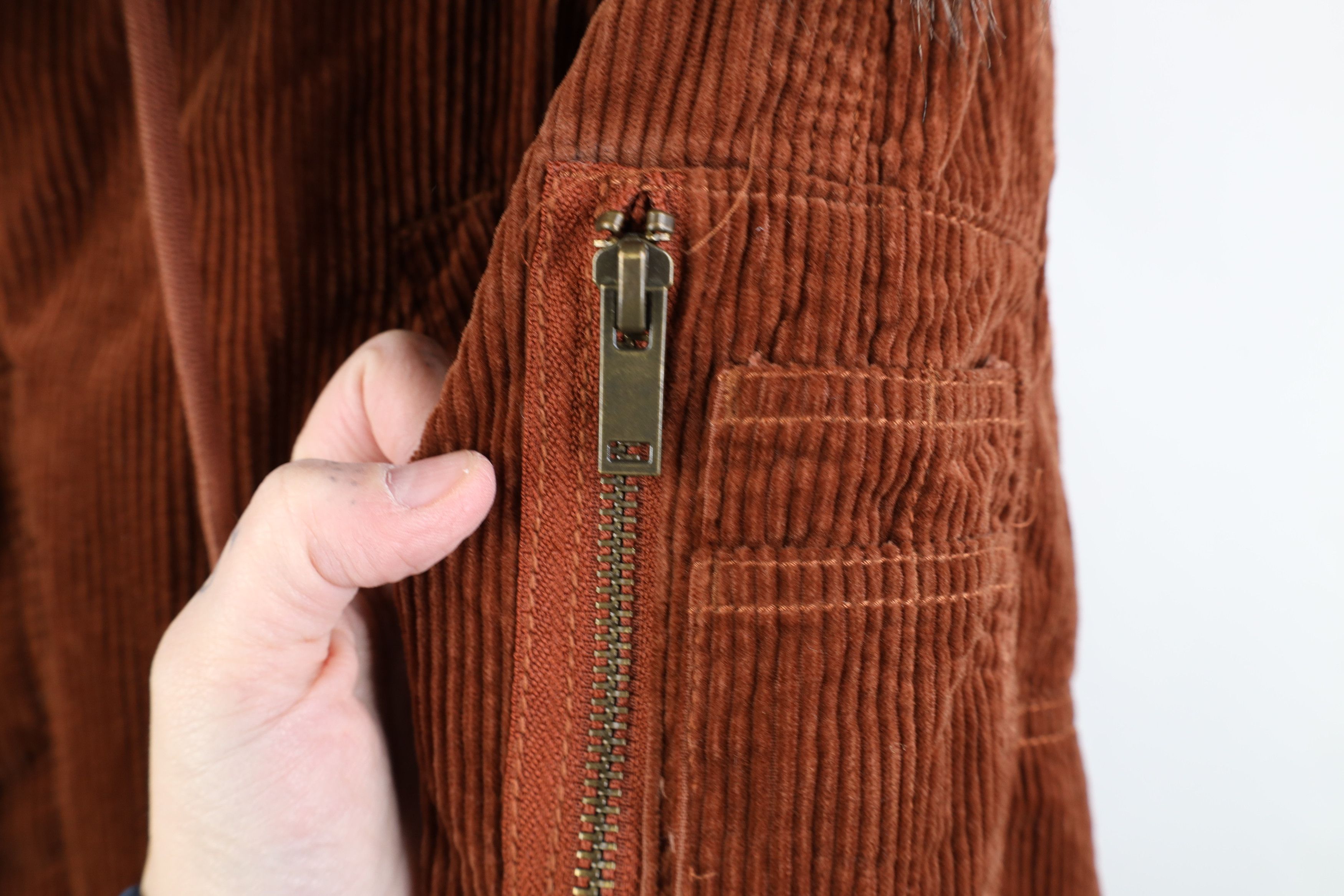 American Eagle Outfitters Vintage 90s Y2K American Eagle Corduroy Parka Jacket Size M / US 6-8 / IT 42-44 - 7 Thumbnail