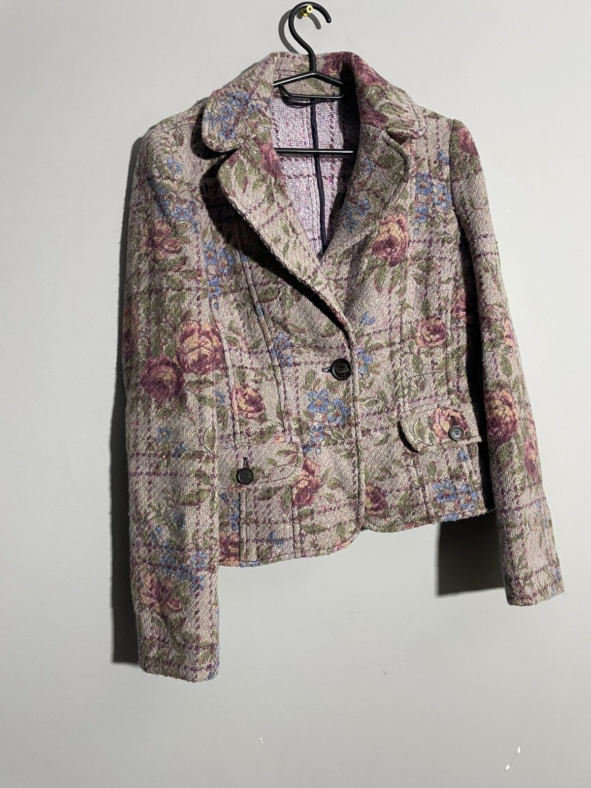 Etro Etro Milano Floral Knit wool blazer Size L / US 10 / IT 46 - 2 Thumbnail
