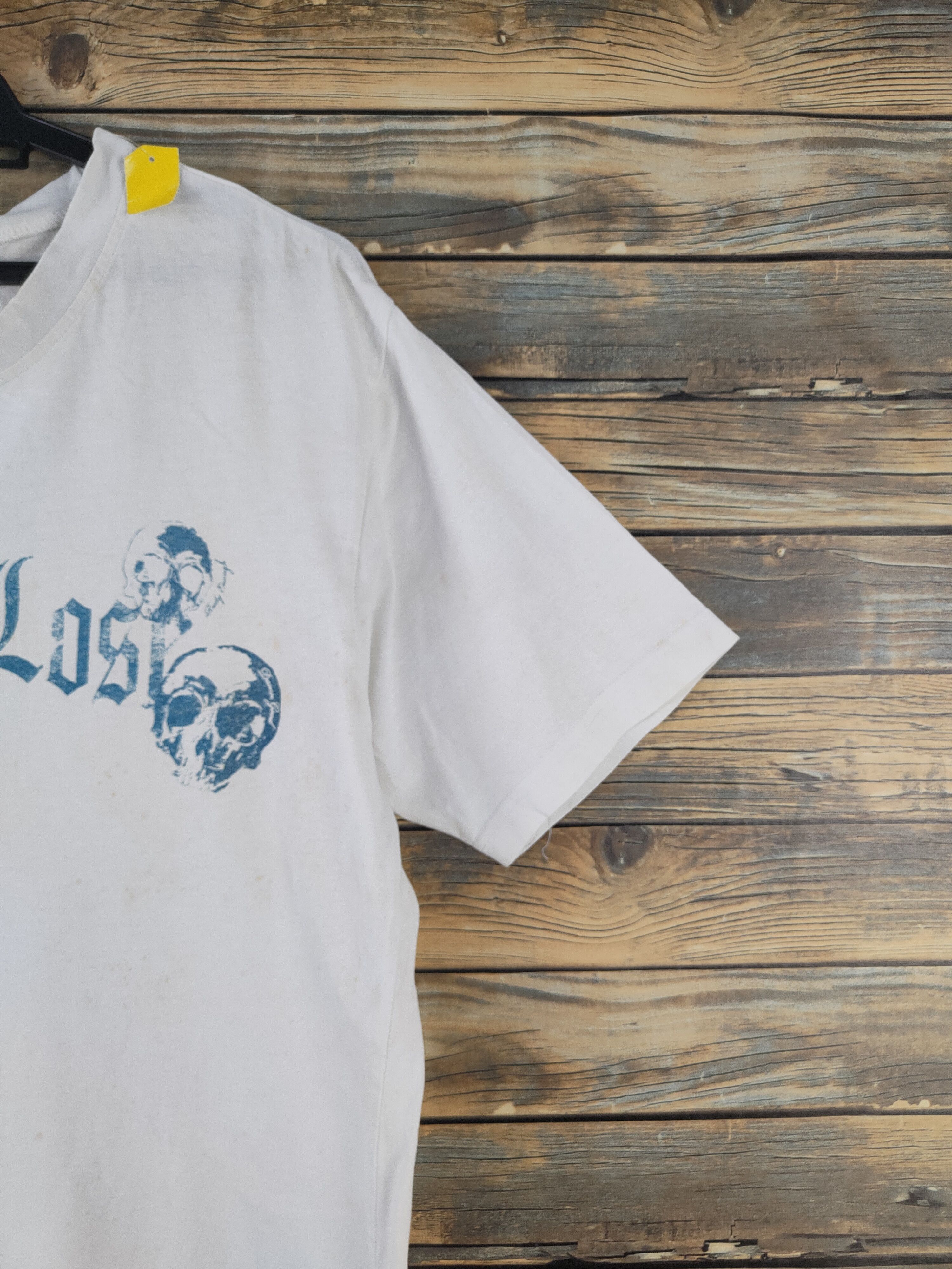 Japanese Brand DL Born To Lost Skull White Short Sleeve T-shirt #2064 Size US M / EU 48-50 / 2 - 7 Thumbnail