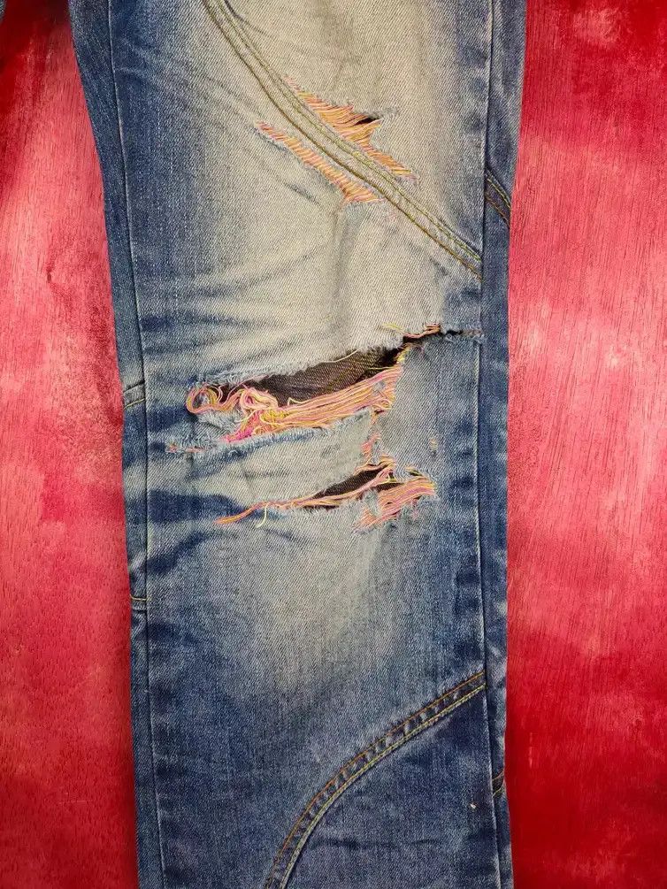 Hypebeast Crazy Leopard Dragon Ripped Distressed Denim Pants #S607DL Size US 30 / EU 46 - 7 Thumbnail