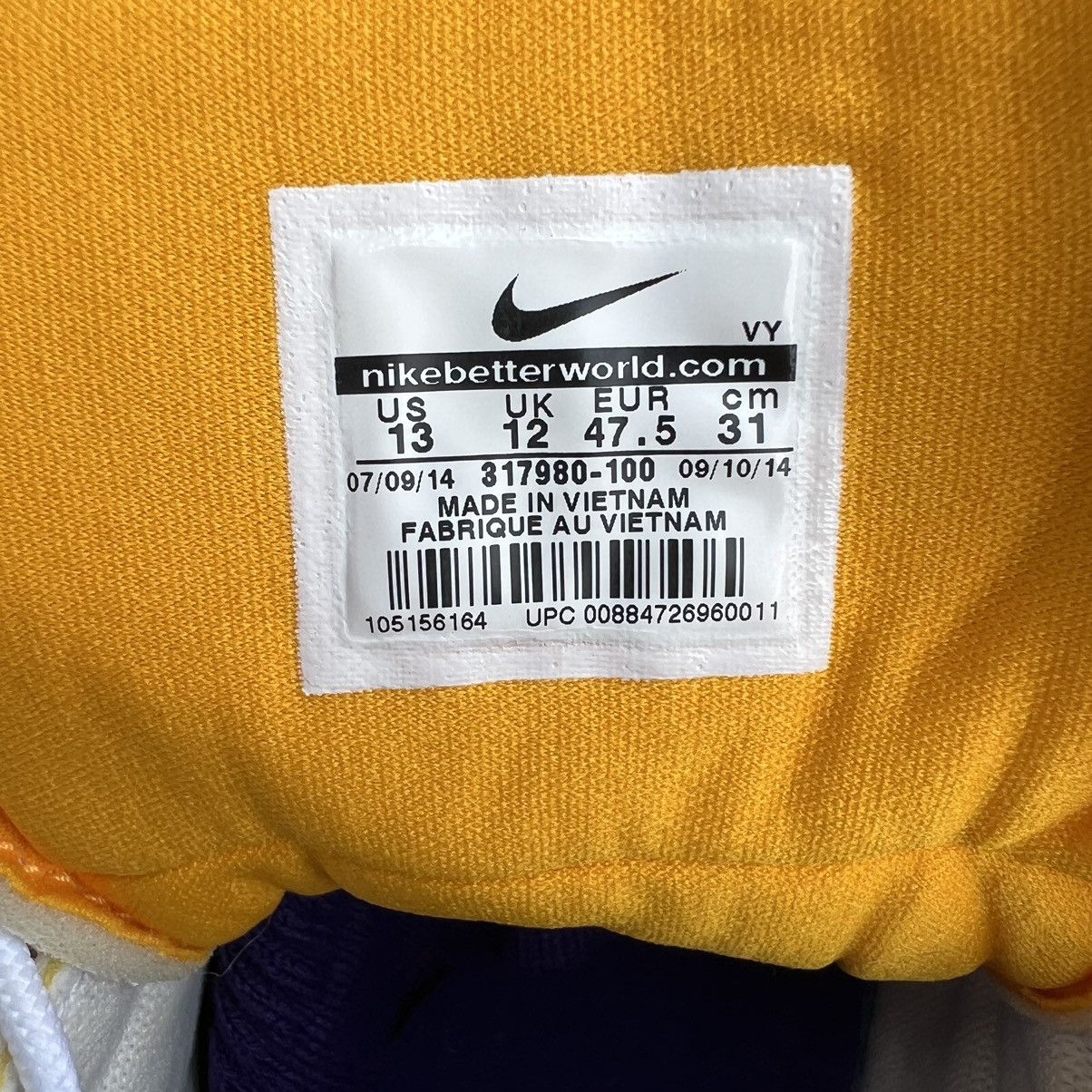 Nike Nike Air Zoom Flight 96 *KOBE EDITION* Size US 12 / EU 45 - 7 Thumbnail