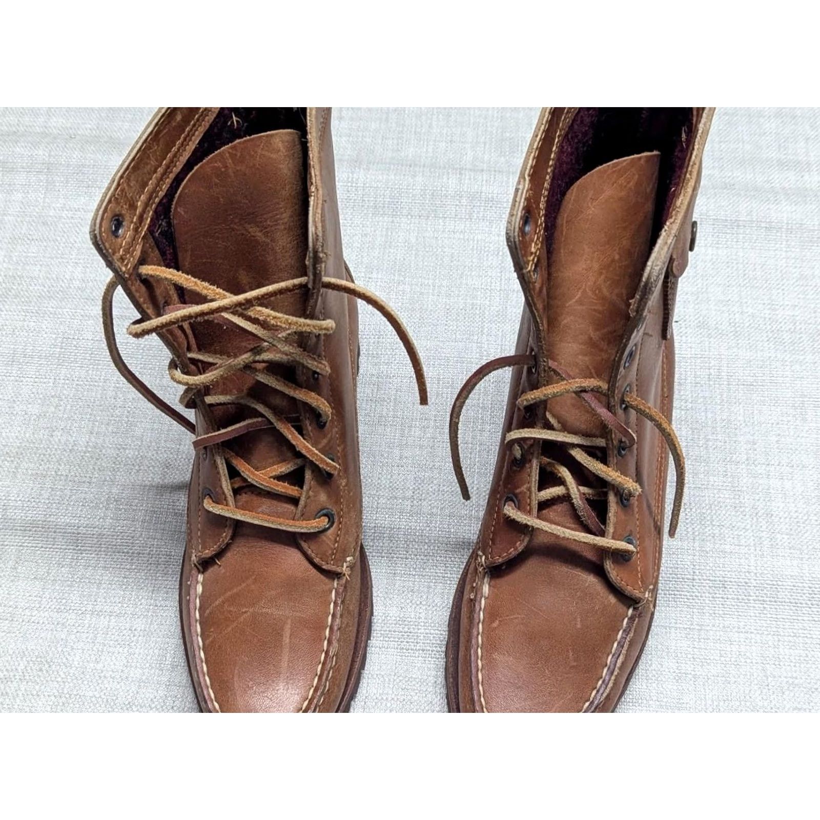 Ralph Lauren VINTAGE Ralph Lauren boots Hunting Womens AA 7.5 Brown Leather Vibram moccasin maine Russell Moccasin US Made Size US 8 / IT 38 - 4 Thumbnail