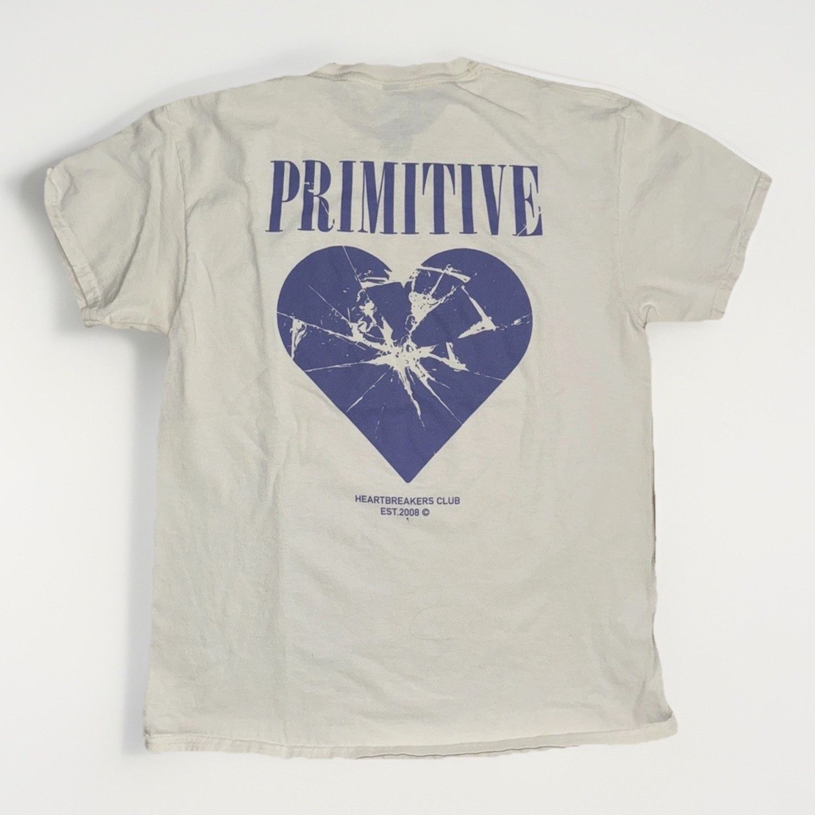Primitive Primitive “Heart Breakers Club” T-Shirt White M 18x25 Size US M / EU 48-50 / 2 - 1 Thumbnail