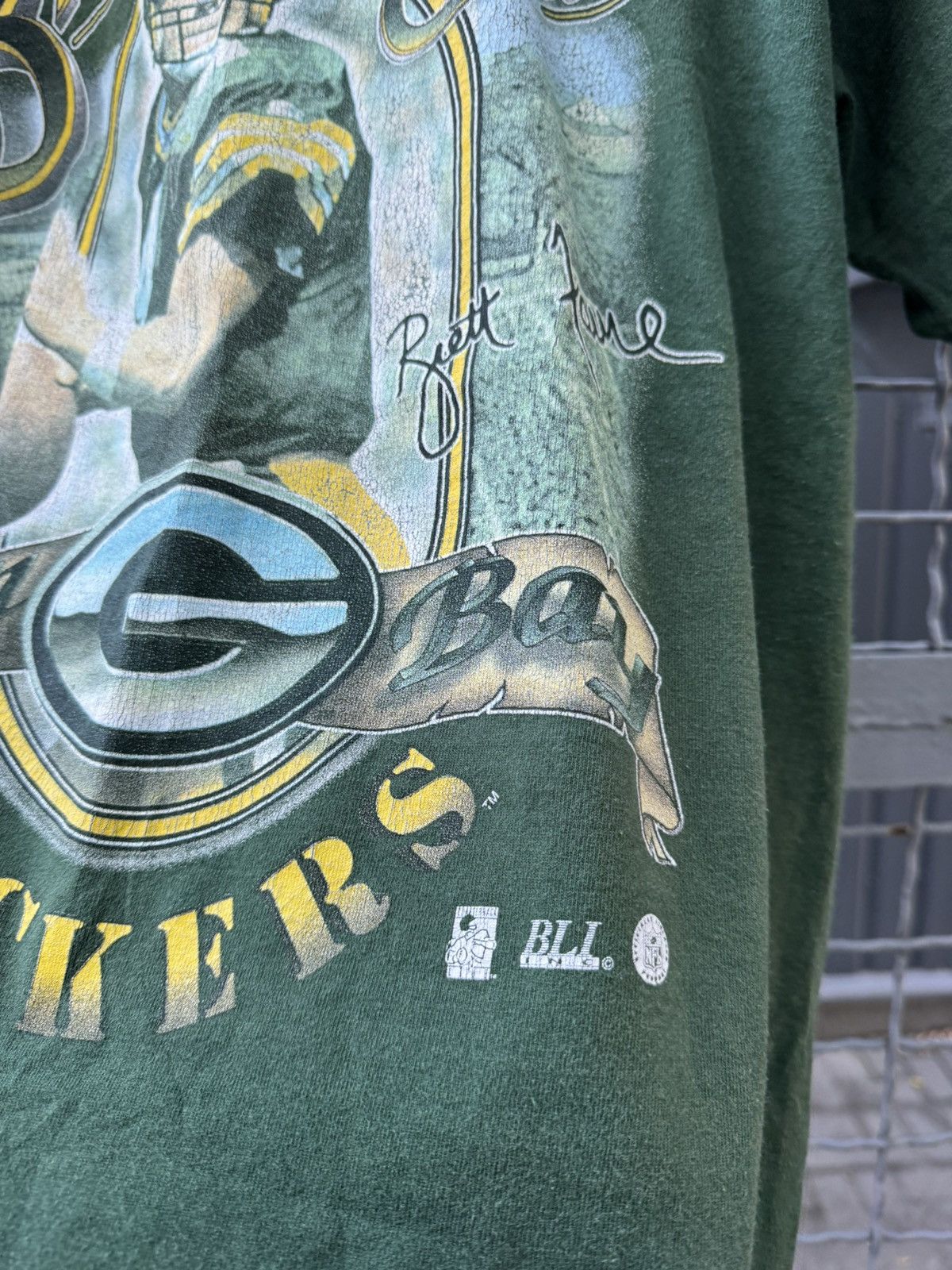 NFL × Vintage Vintage 90s Packers Brett Favre T Shirt NFL tee y2k Size US L / EU 52-54 / 3 - 2 Thumbnail