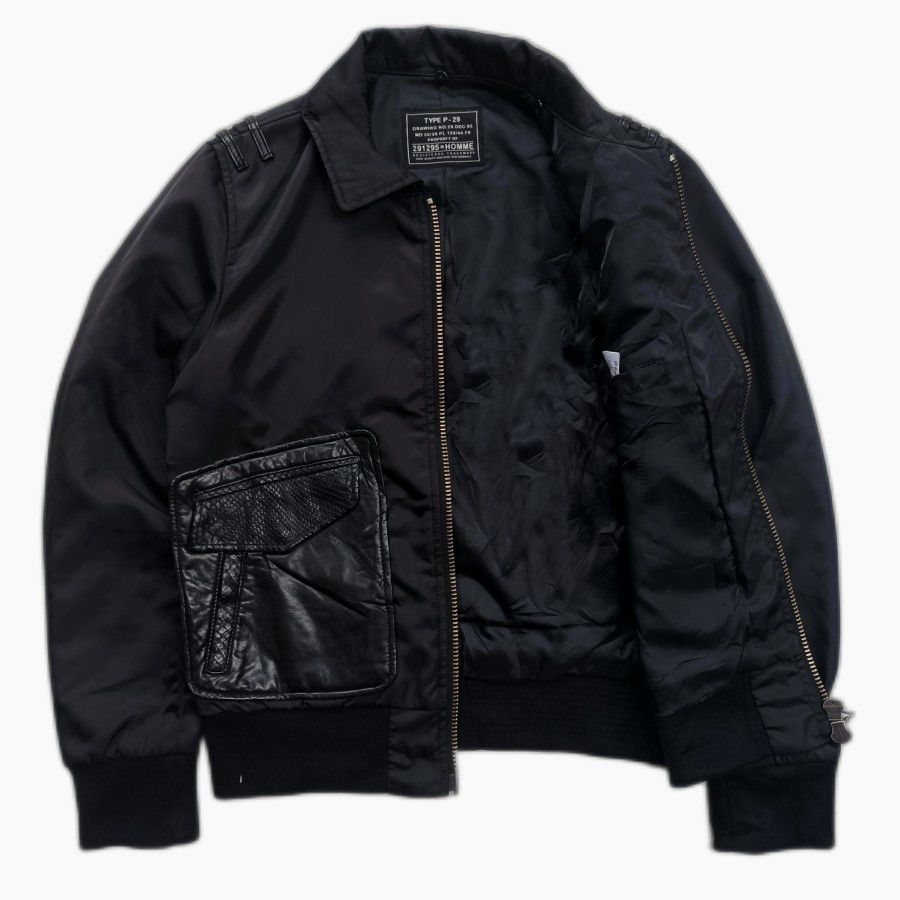 Japanese Brand 291295 homme P29 bomber casual jacket nylon leather Size US S / EU 44-46 / 1 - 2 Thumbnail