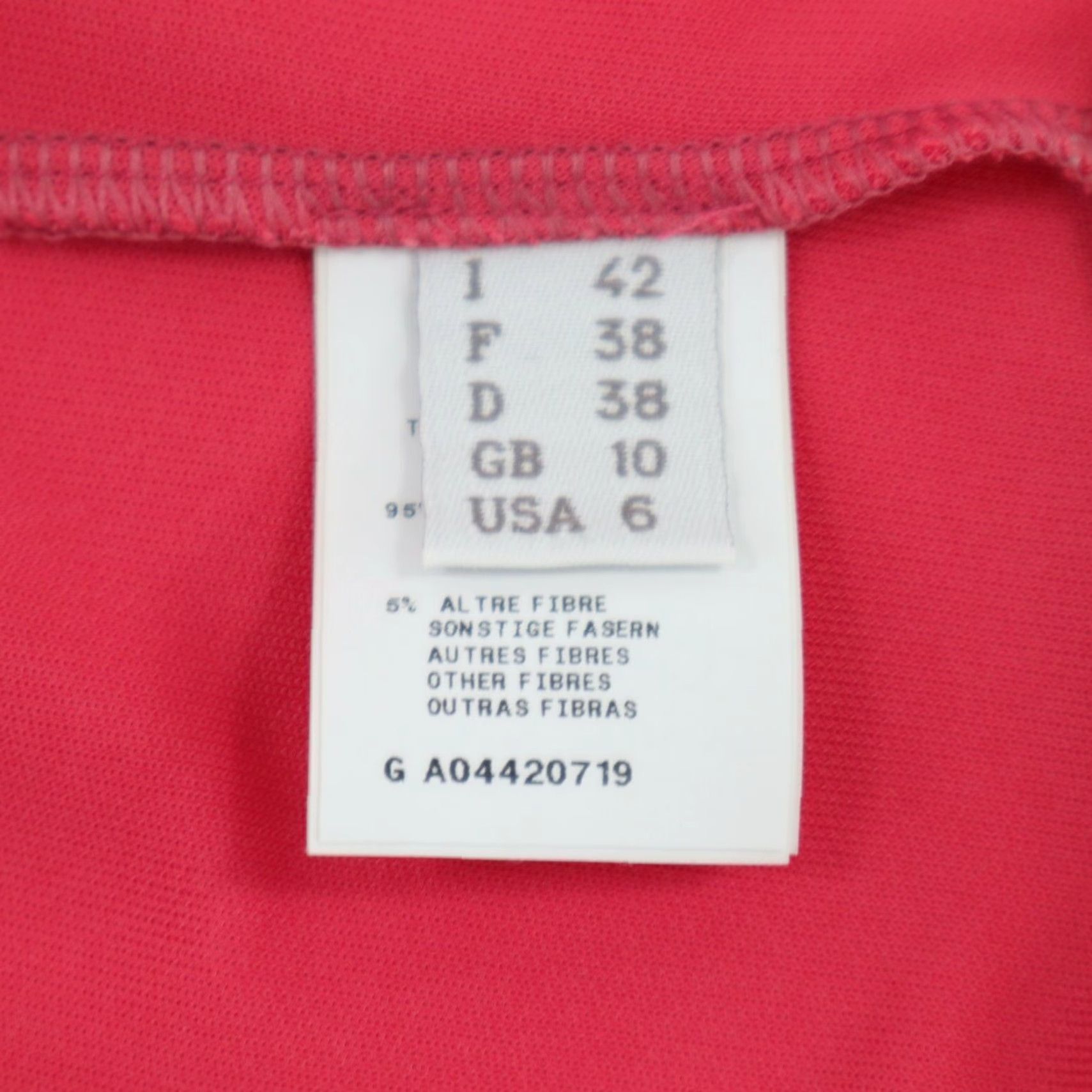 Philosophy Di Alberta Ferretti Dress Women US6 Knot Front Coral Red Stretch I42