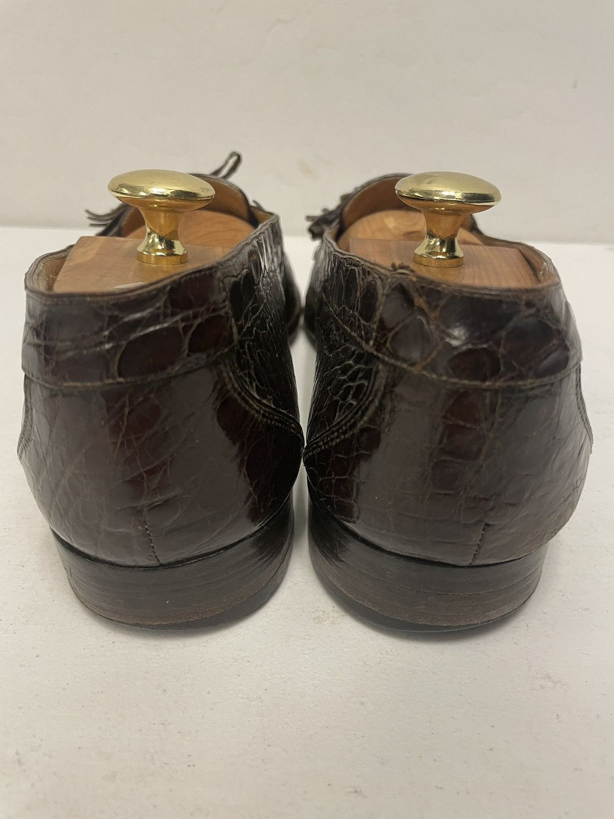 Polo Ralph Lauren × Vintage Genuine Alligator Loafer with Self Tie Tassel Detail Size US 9 / EU 42 - 5 Thumbnail