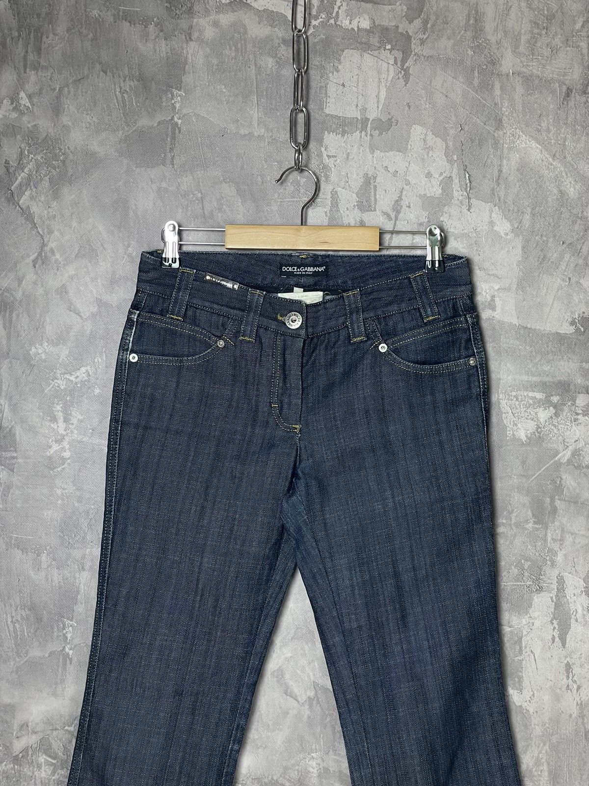 Dolce & Gabbana × Vintage Vintage Dolce&Gabbana Y2K Rare Denim Jeans Size 27" / US 4 / IT 40 - 2 Thumbnail