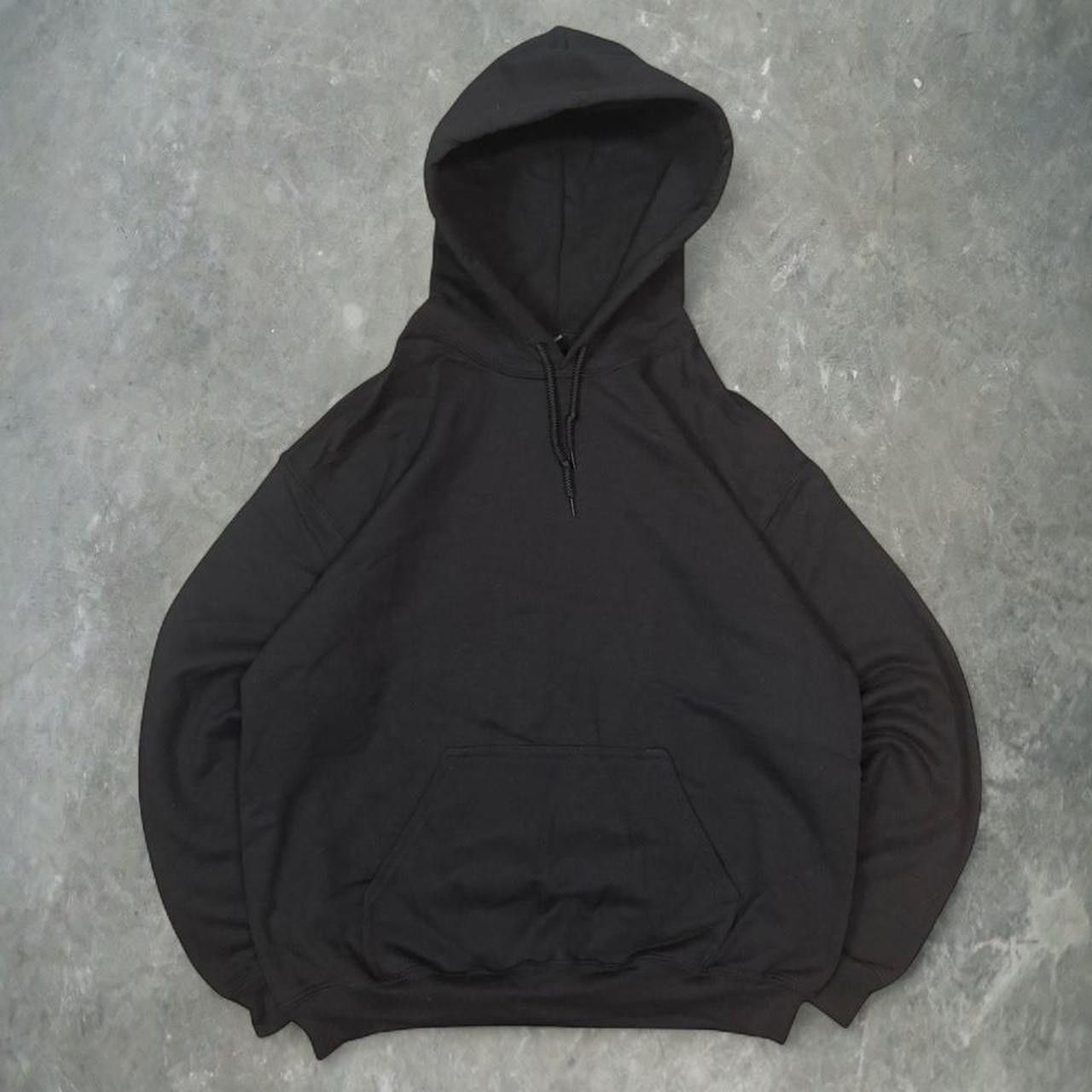 Vintage Crazy Vintage Y2K/2000s Blank Black Streetwear Essential Hoodie! Size US M / EU 48-50 / 2 - 1 Thumbnail