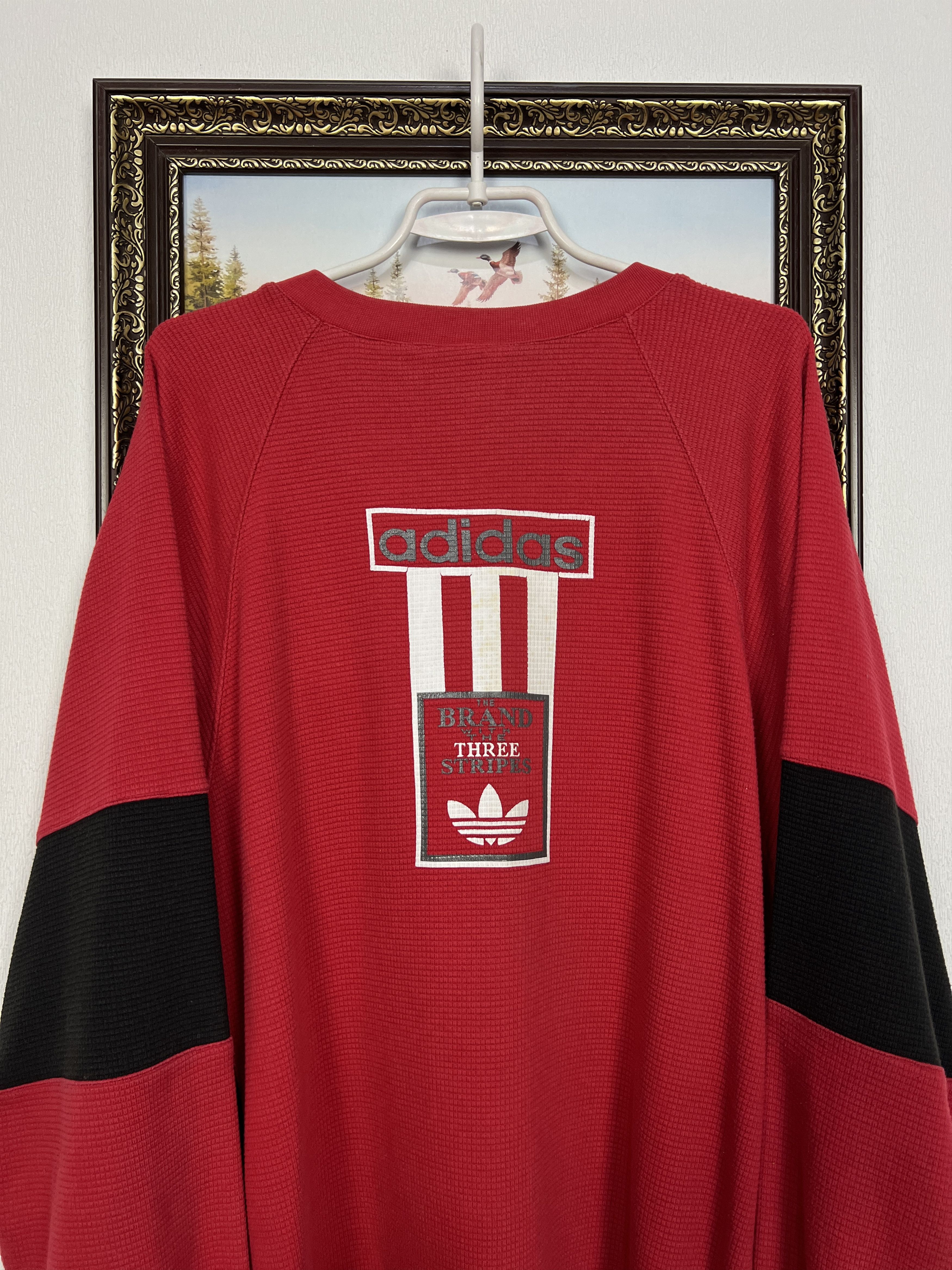 Adidas Vintage 90's Sweatshirt Over Print Big Logo Crewneck Jacket Size US L / EU 52-54 / 3 - 9 Thumbnail