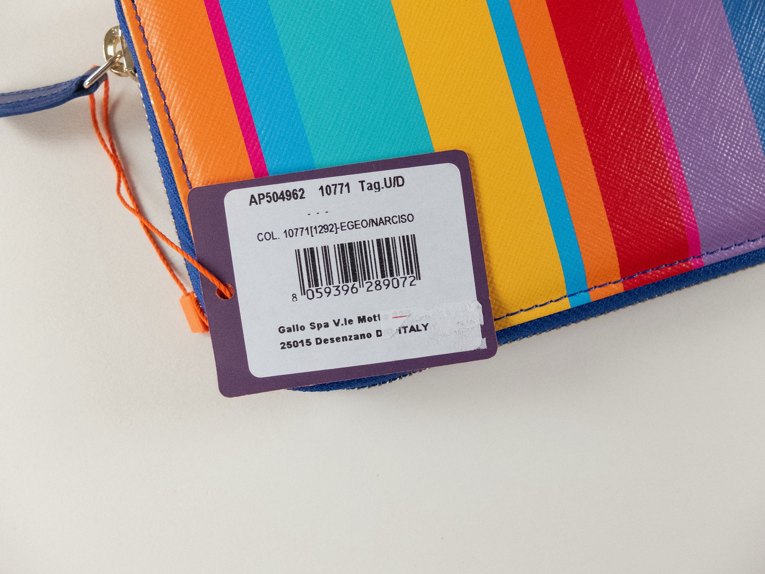 Other GALLO Italy colorful stripes leather continental zip wallet Size ONE SIZE - 2 Thumbnail