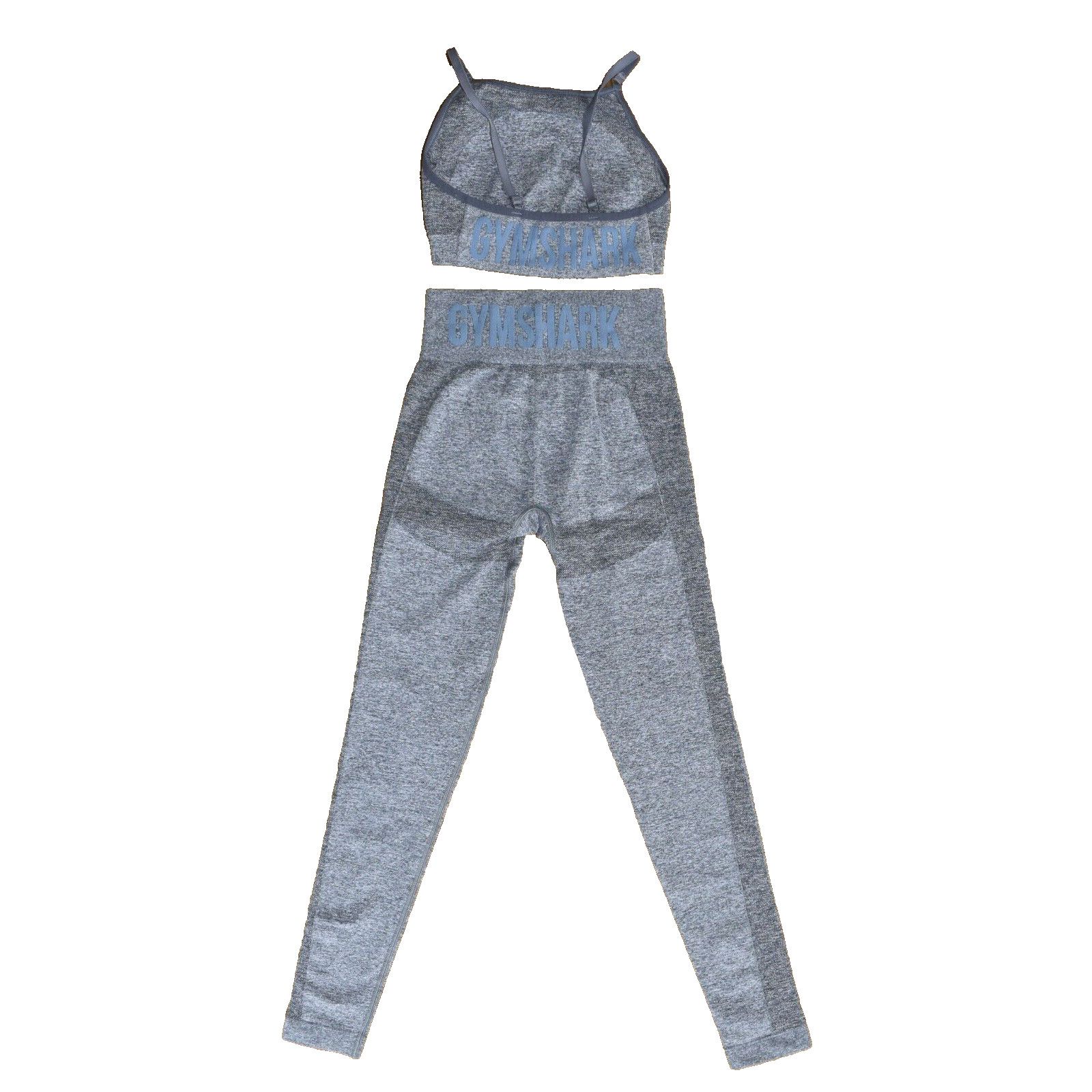 Gymshark GYMSHARK Grey Flex Sports Bra and Leggings 2 Pc Set Size S Size 26" / US 2 / IT 38 - 4 Thumbnail