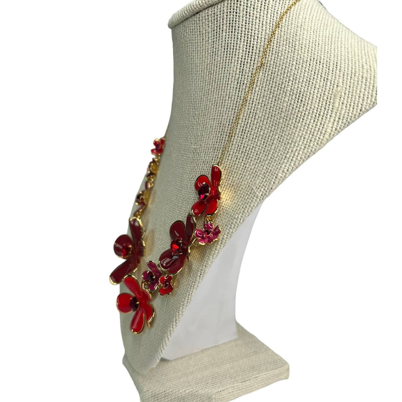 Kate Spade Kate Spade Blushing Blooms Statement Red Necklace Size ONE SIZE - 6 Thumbnail