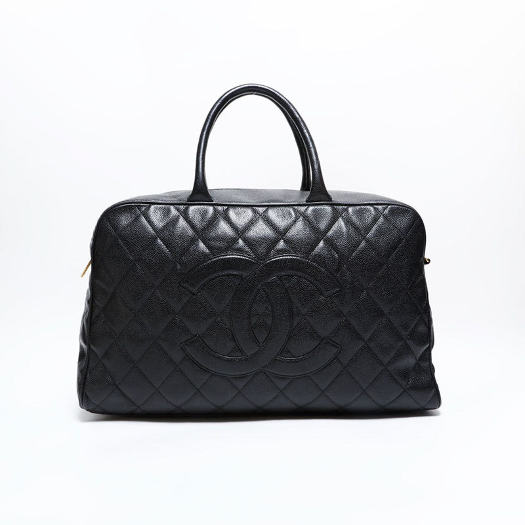 Chanel CHANEL Caviar Leather Matelasse Boston Bag, Black, WS22854 Size ONE SIZE - 1 Thumbnail