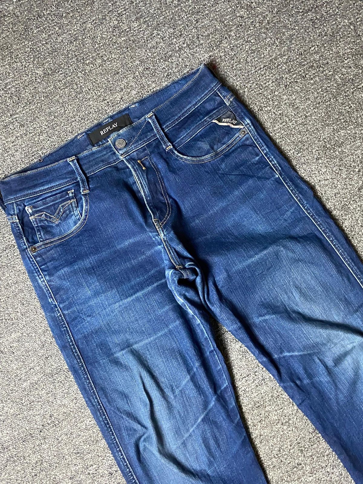 Replay × Vintage Replay Brand Regular Fit Denim Jeans (123) Size US 30 / EU 46 - 12 Thumbnail